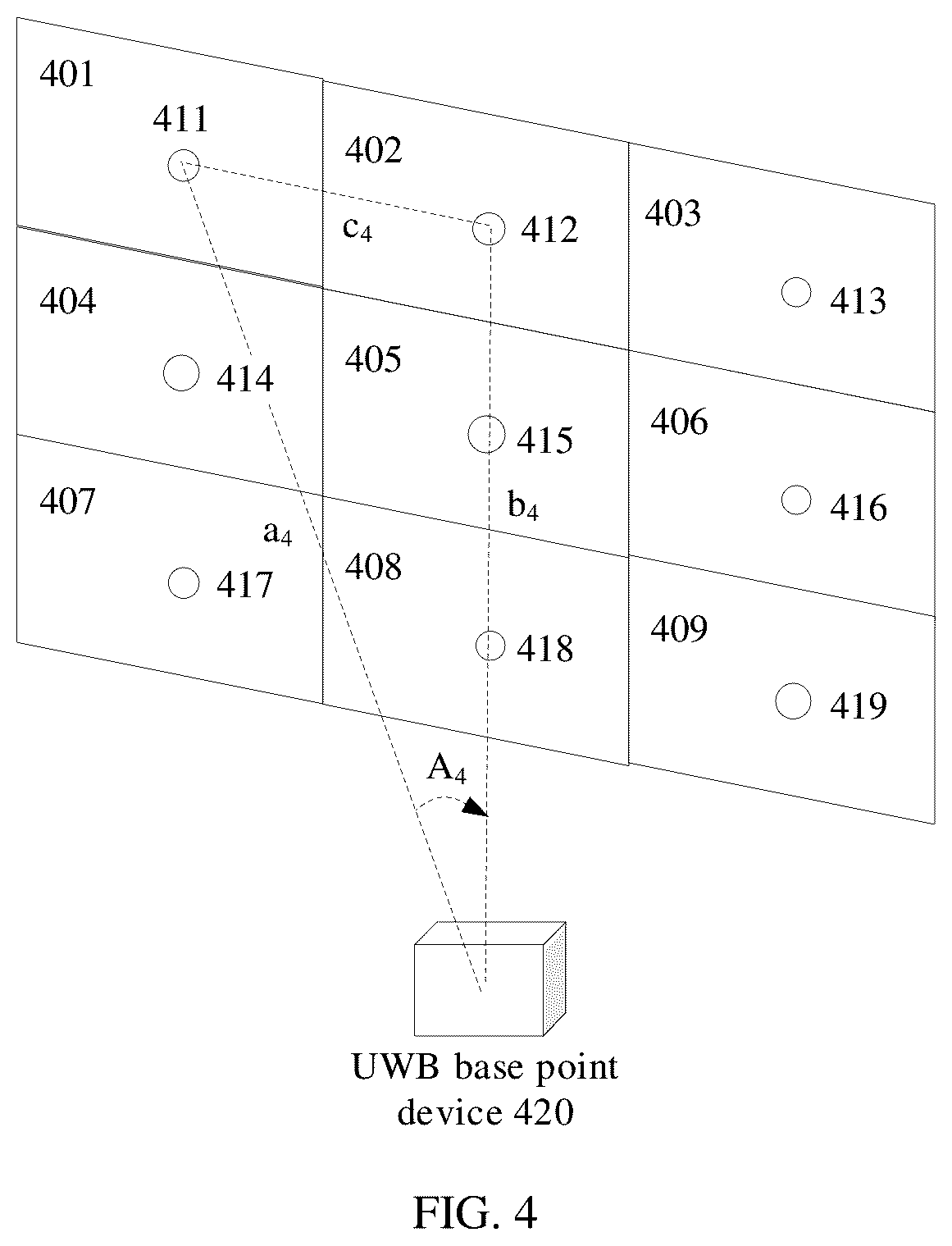 Patent US12112087 Figure 4 – Splicing display positioning method, apparatus, and system, and electronic device