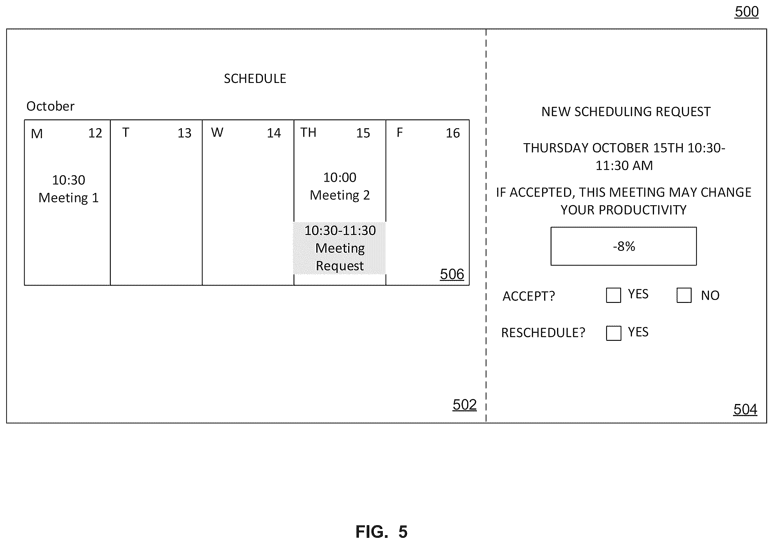 Patent US12112092 Figure 5 – System and method for meeting volume optimizer