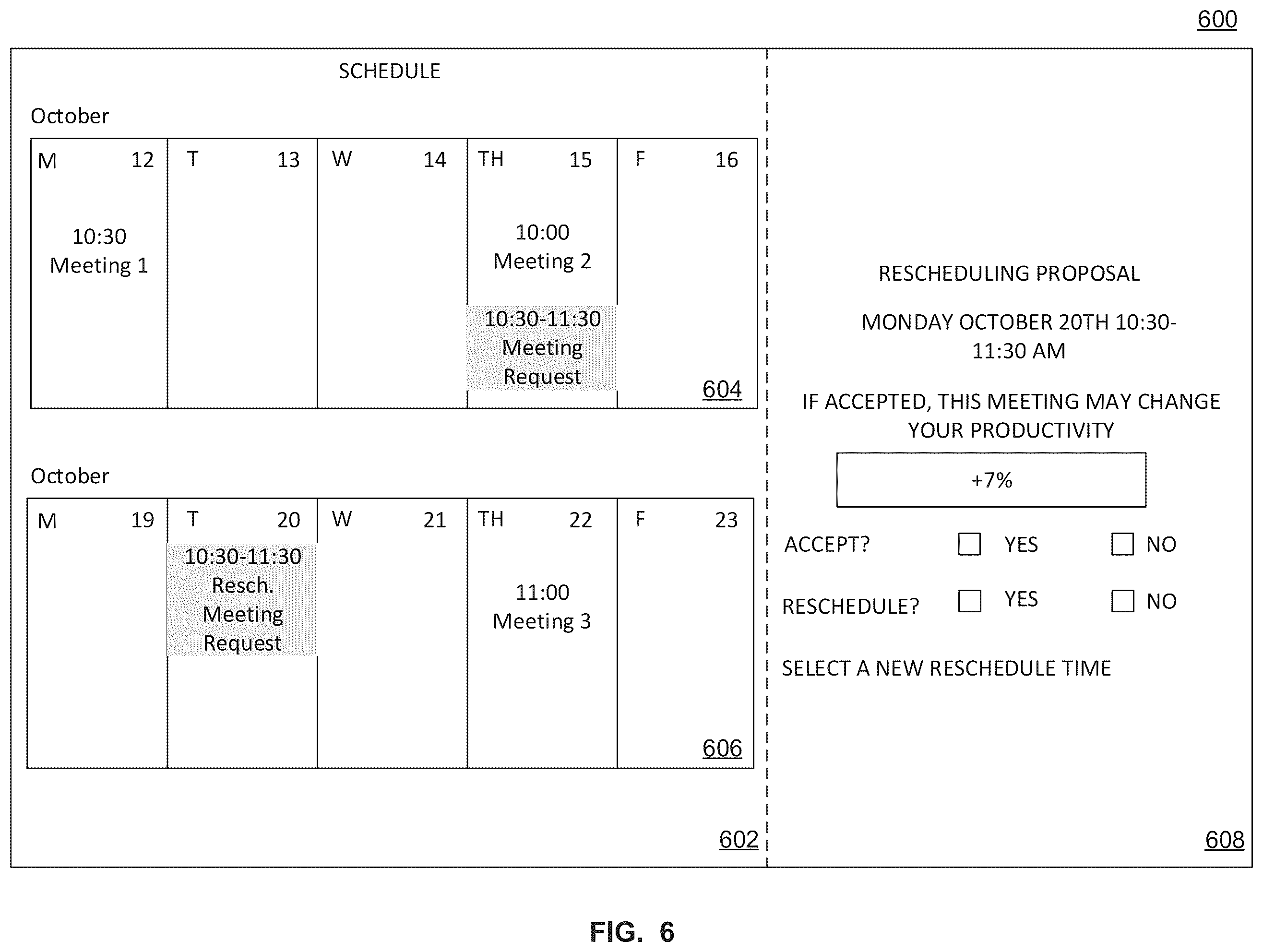 Patent US12112092 Figure 6 – System and method for meeting volume optimizer