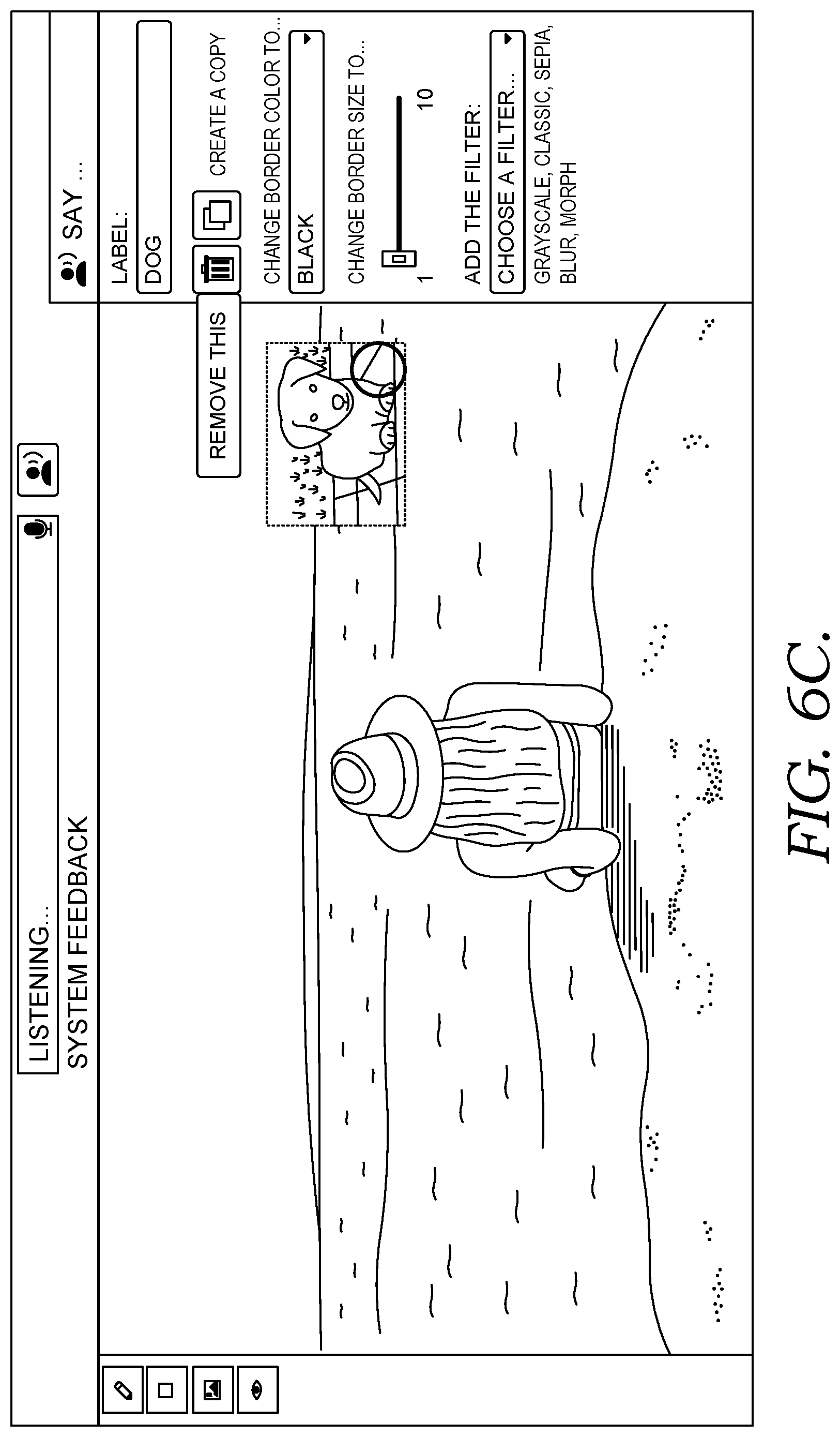 Patent US12112097 Figure 12 – Facilitating discovery of verbal commands using multimodal interfaces