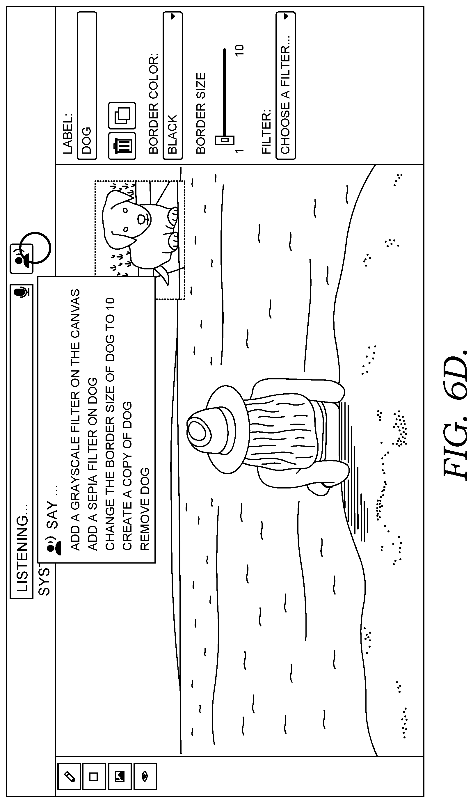 Patent US12112097 Figure 13 – Facilitating discovery of verbal commands using multimodal interfaces