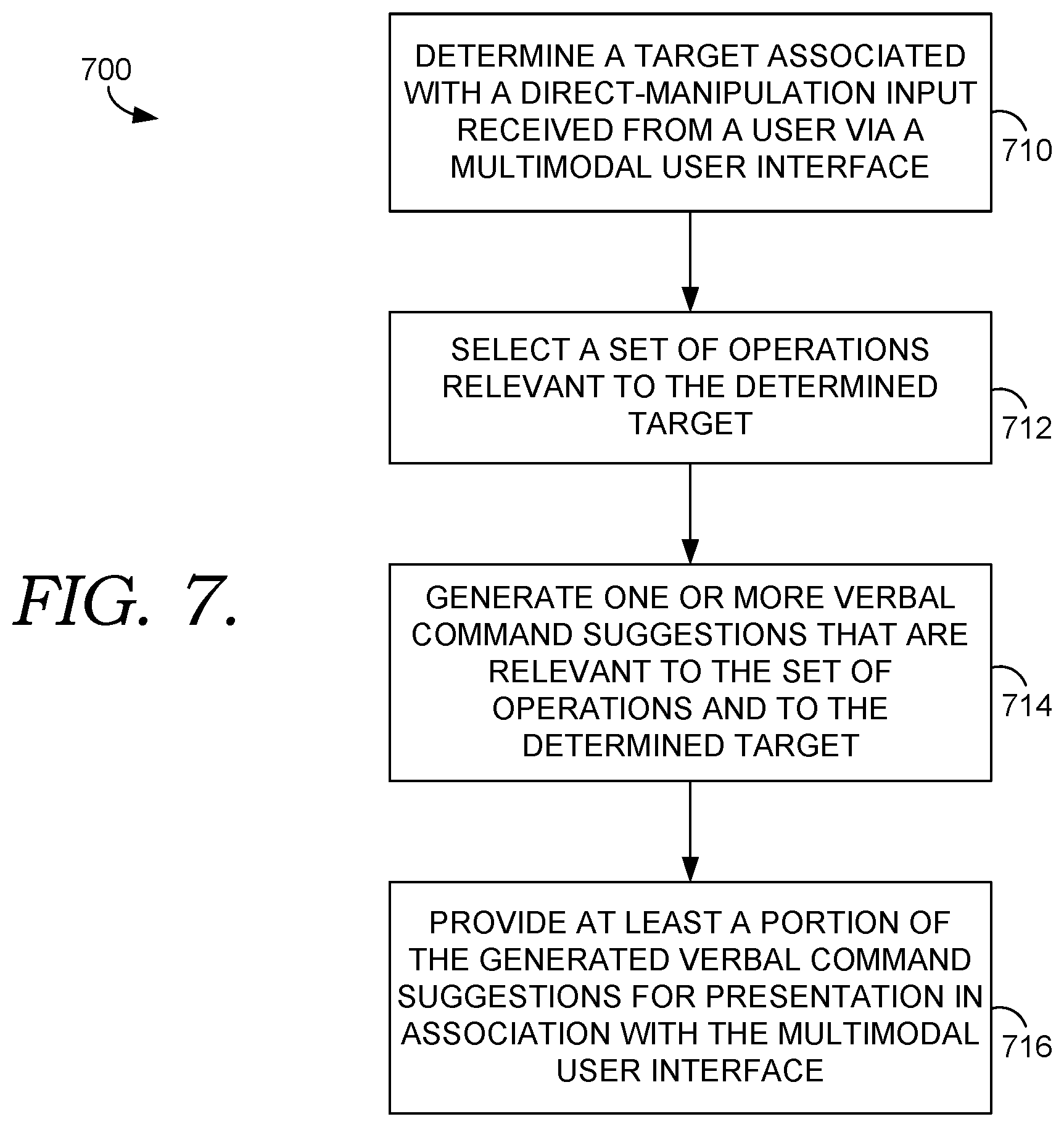Patent US12112097 Figure 14 – Facilitating discovery of verbal commands using multimodal interfaces