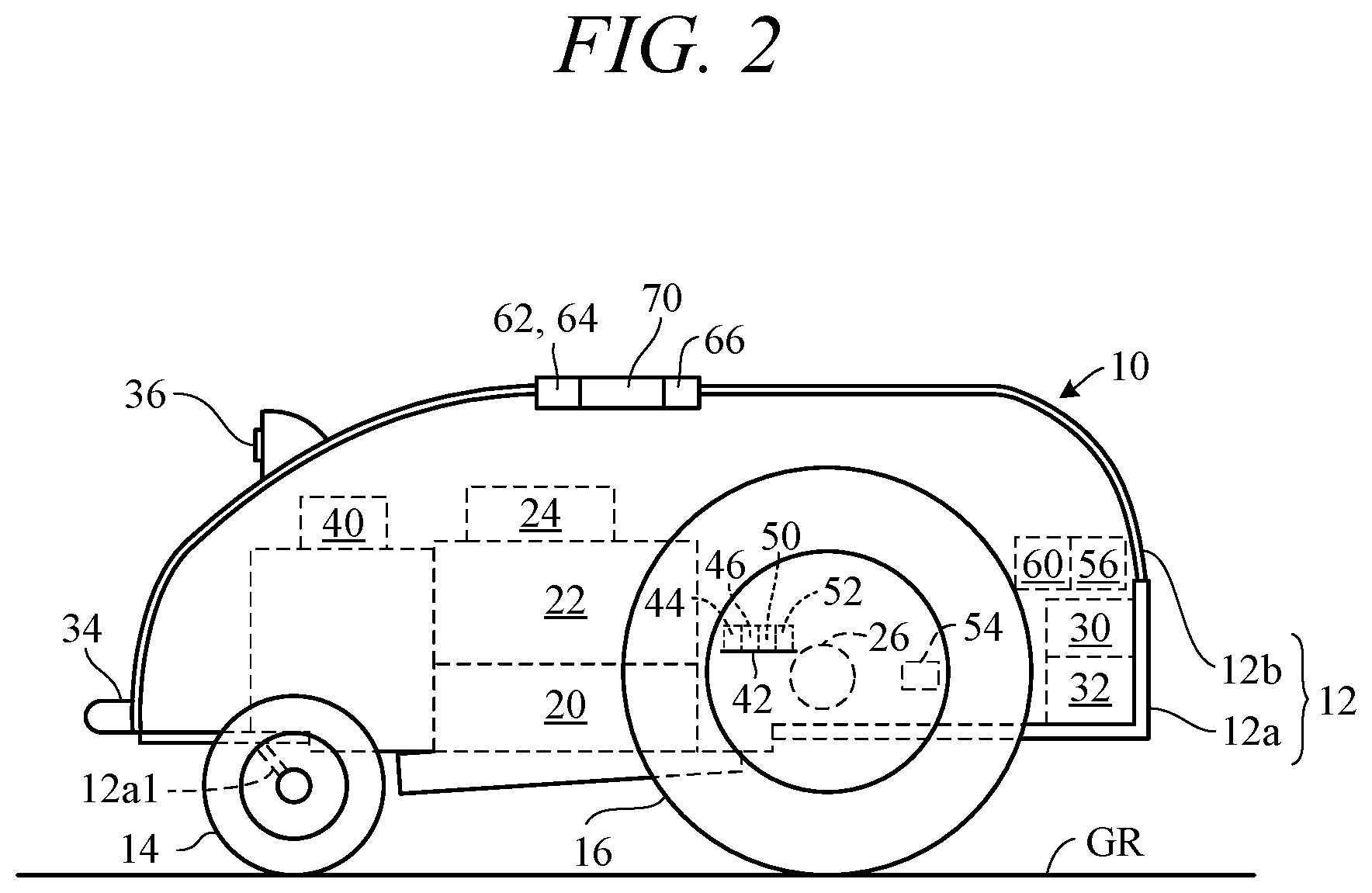 Patent US12112103 Figure 2 – Work area zone boundary demarcation apparatus of autonomously navigating work machine