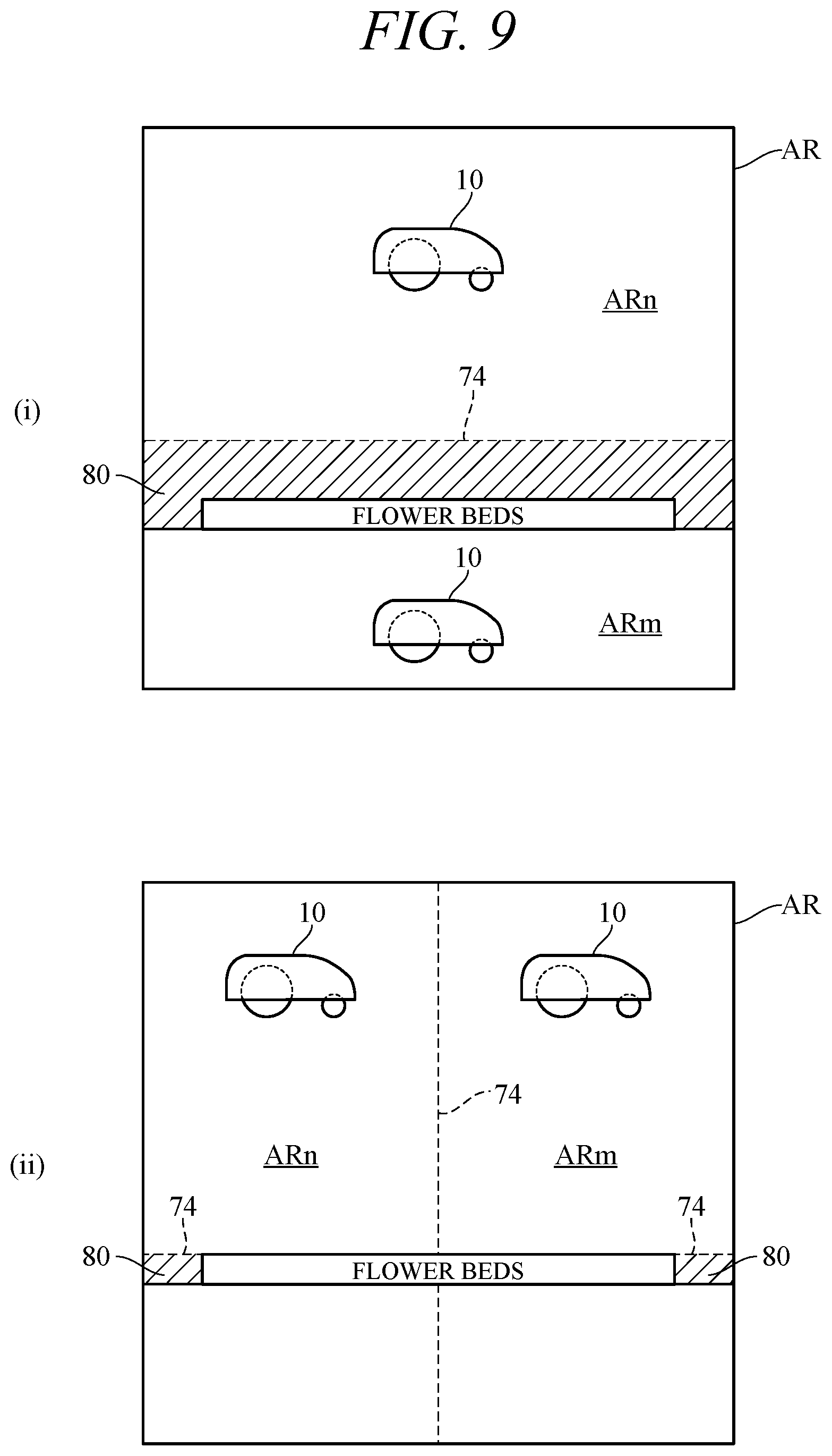 Patent US12112103 Figure 9 – Work area zone boundary demarcation apparatus of autonomously navigating work machine