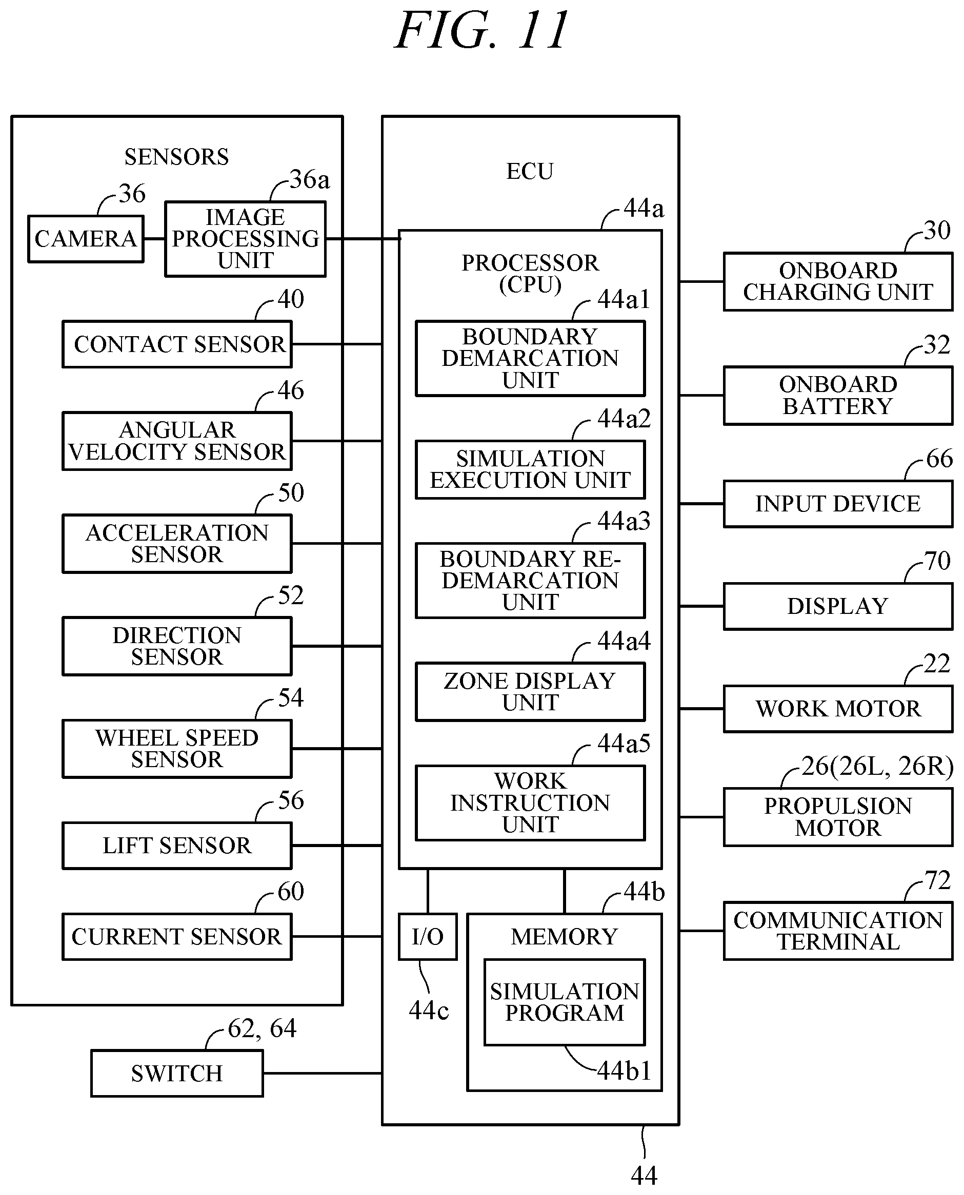 Patent US12112103 Figure 11 – Work area zone boundary demarcation apparatus of autonomously navigating work machine