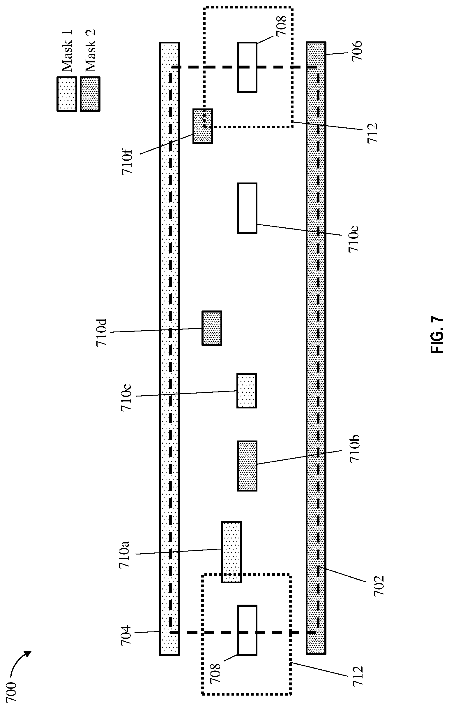 Patent US12112114 Figure 6 – Hierarchical color decomposition of library cells with boundary-aware color selection