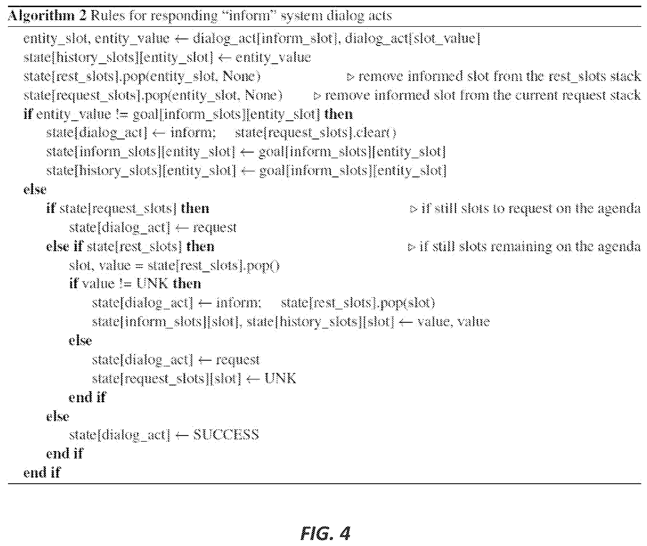 Patent US12112138 Figure 4 – Systems and methods for an end-to-end evaluation and testing framework for task-oriented dialog systems