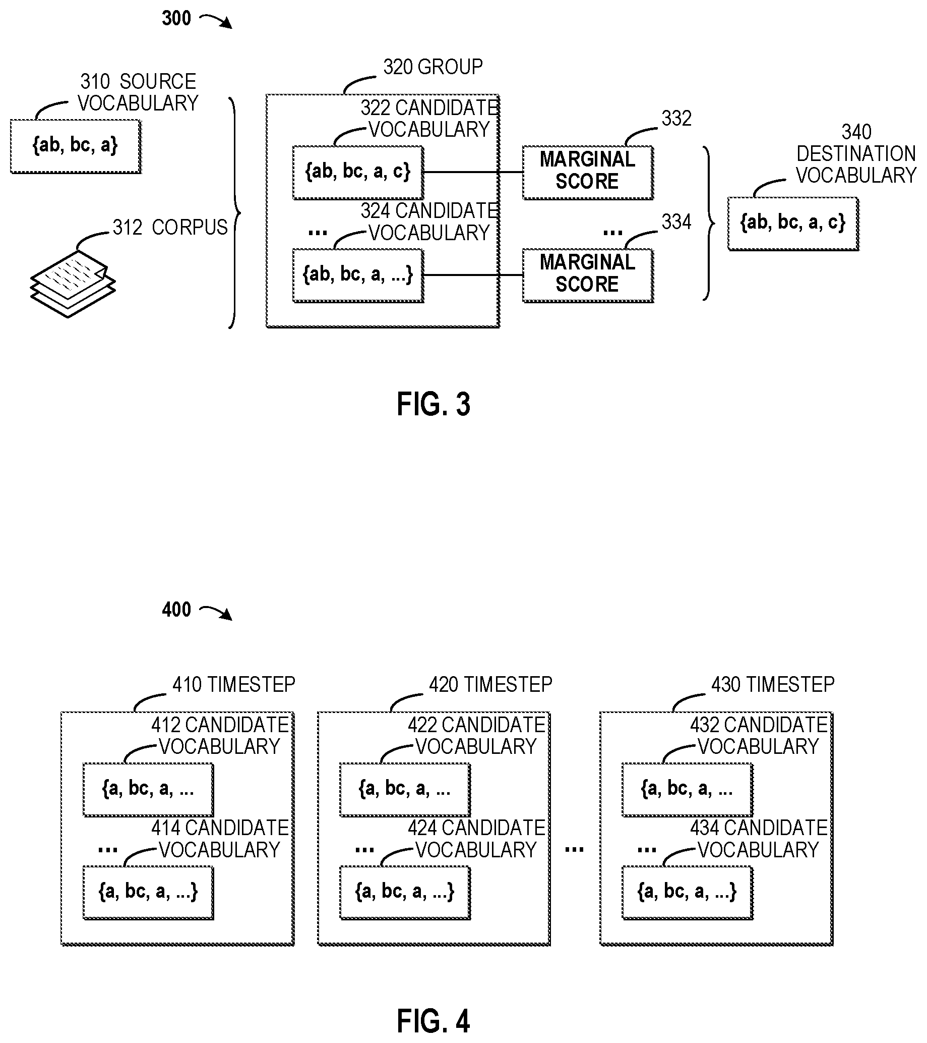 Patent US12112139 Figure 2 – Vocabulary generation for neural machine translation