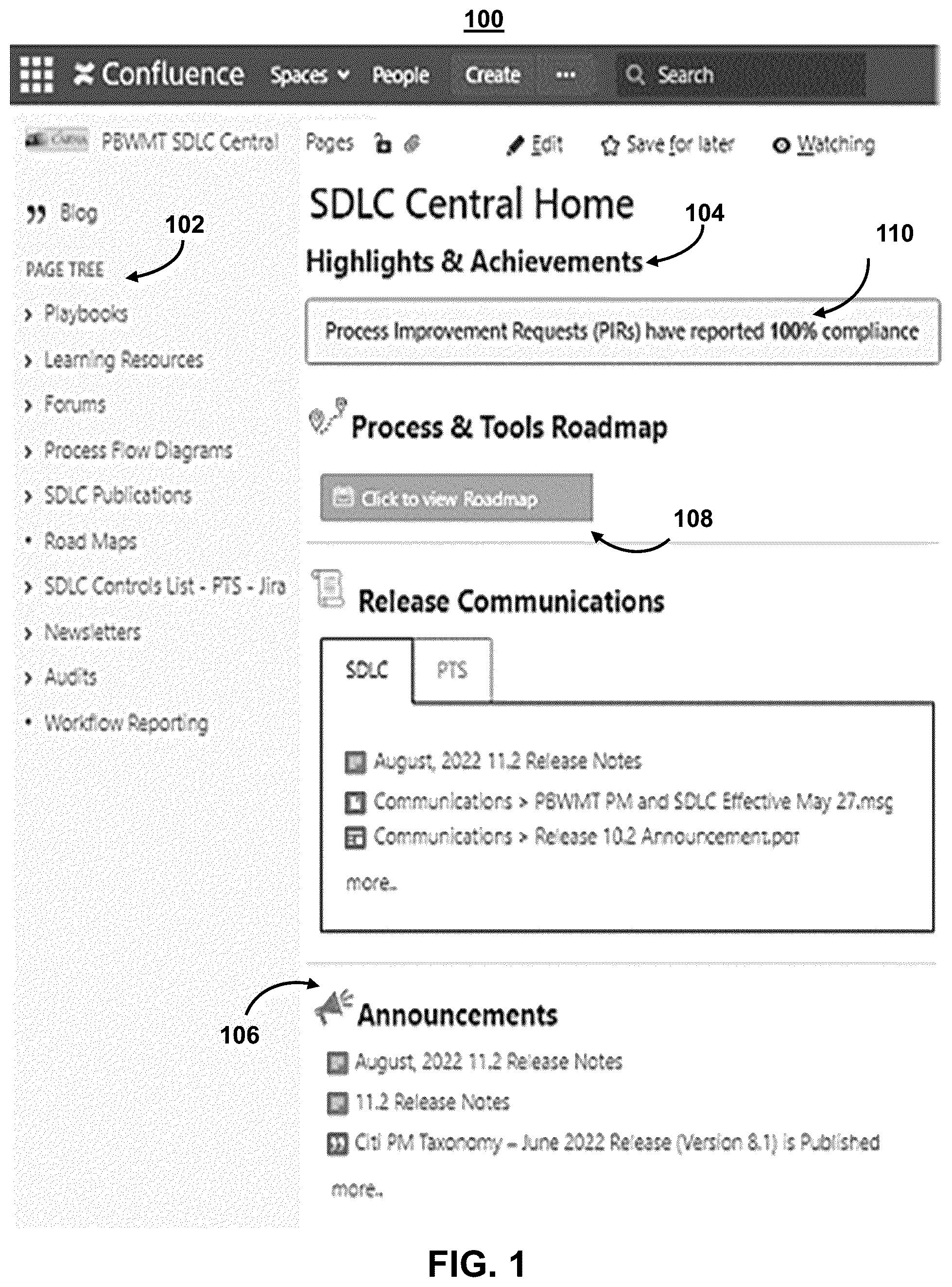 Patent US12112160 Figure 1 – Systems and methods providing centralized communication across feature programming workflows