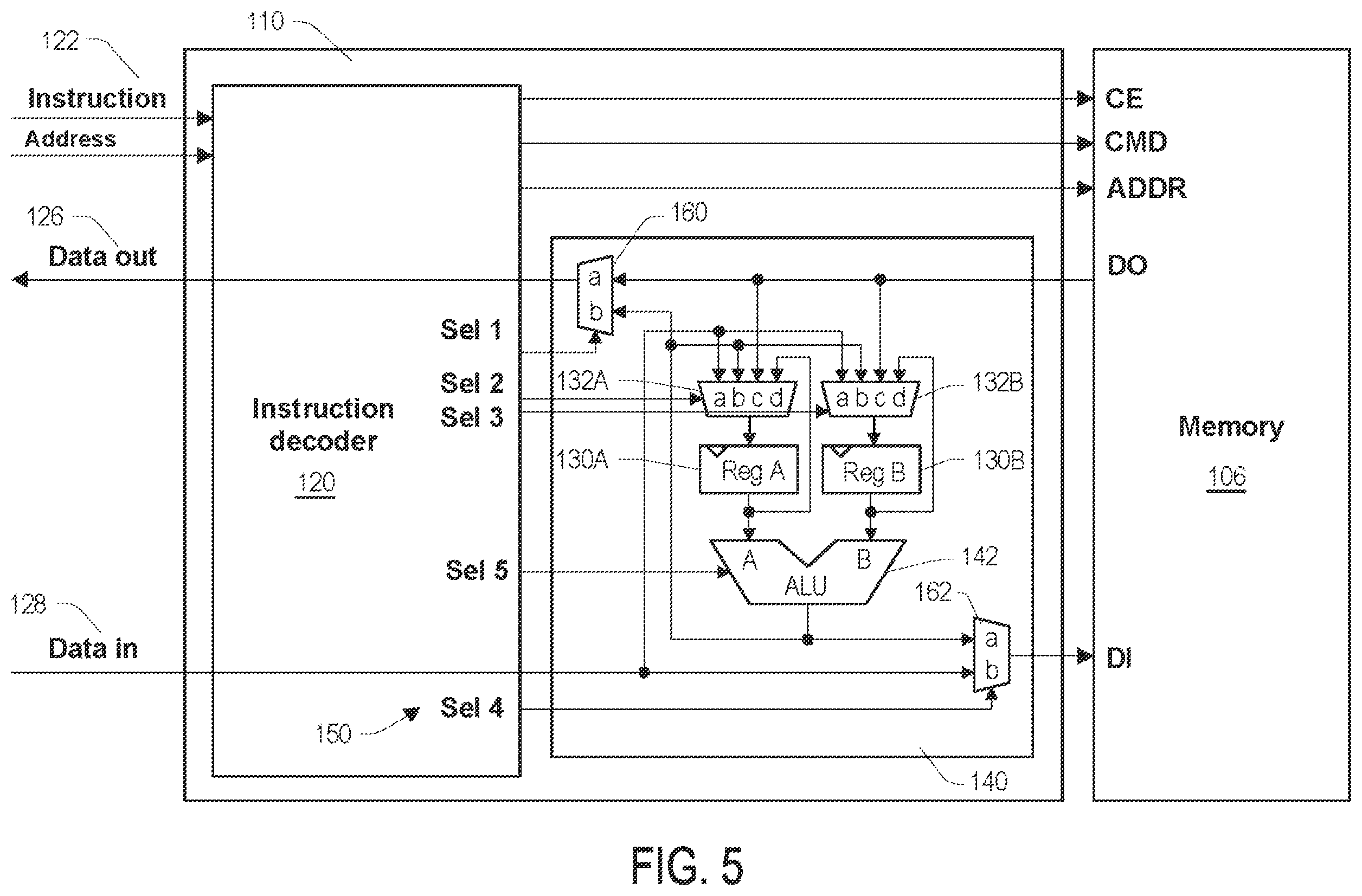 Patent US12112163 Figure 5 – Memory interface