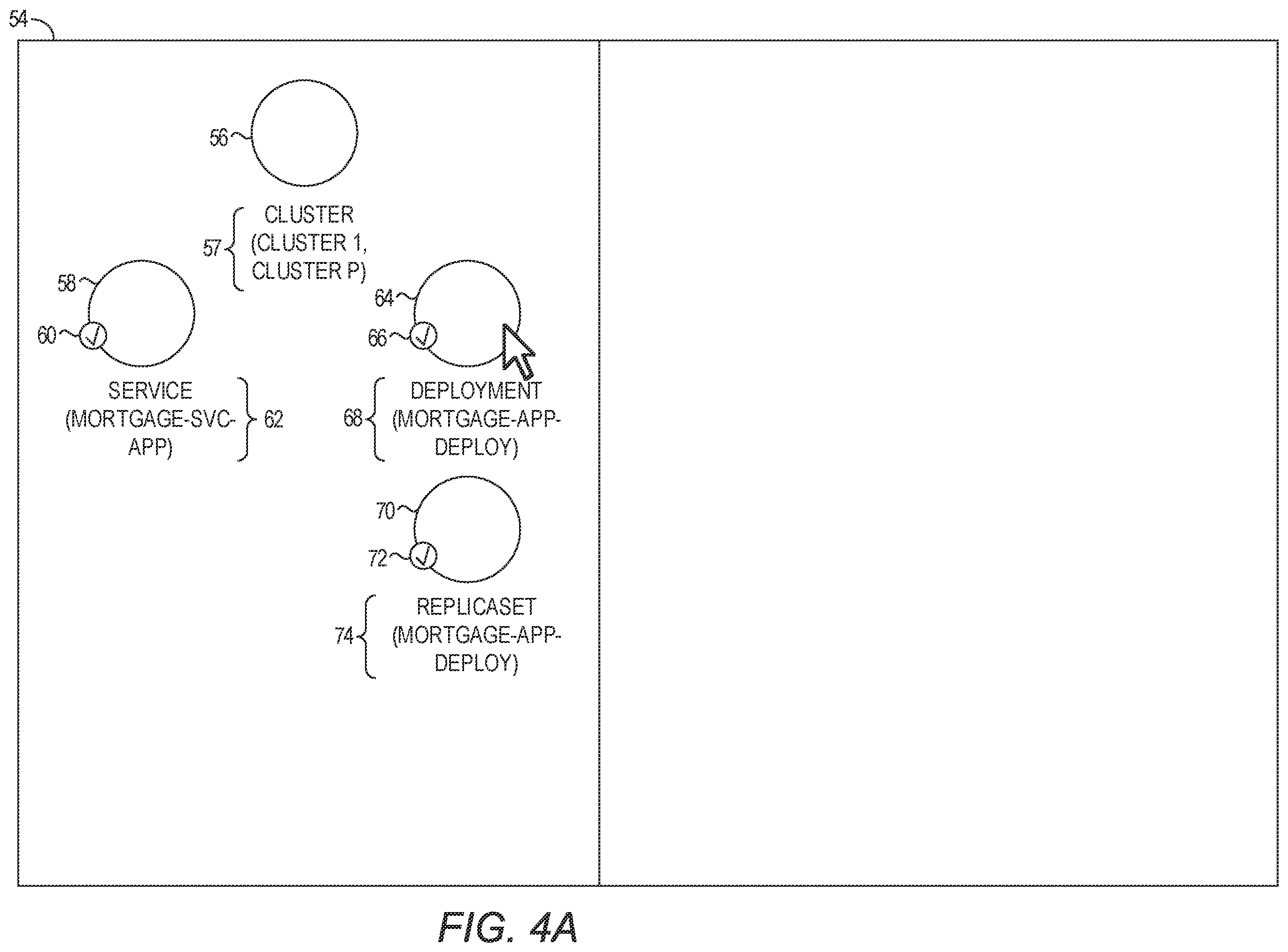 Patent US12112187 Figure 4 – Scalable visualization of a containerized application in a multiple-cluster environment