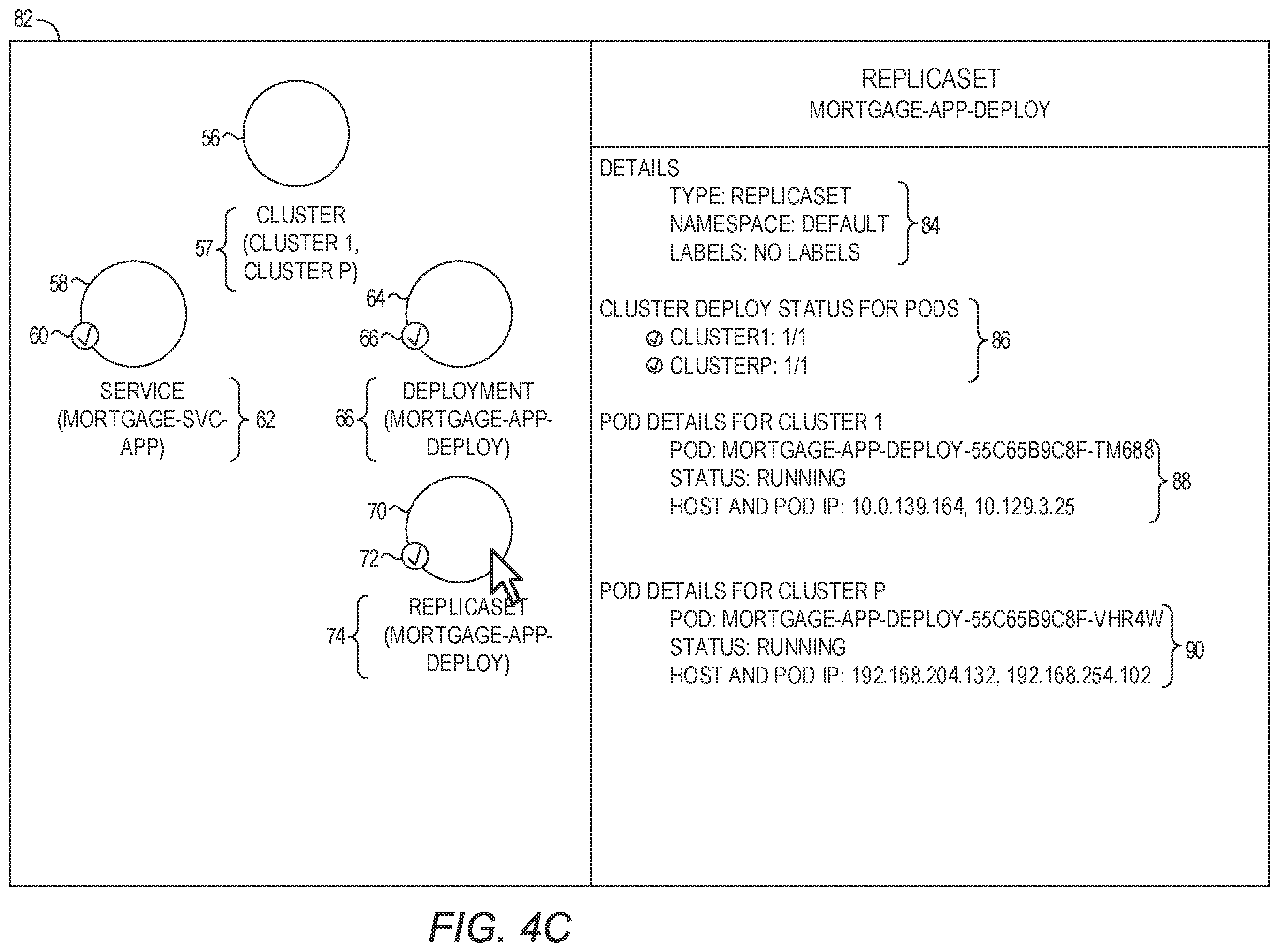Patent US12112187 Figure 6 – Scalable visualization of a containerized application in a multiple-cluster environment