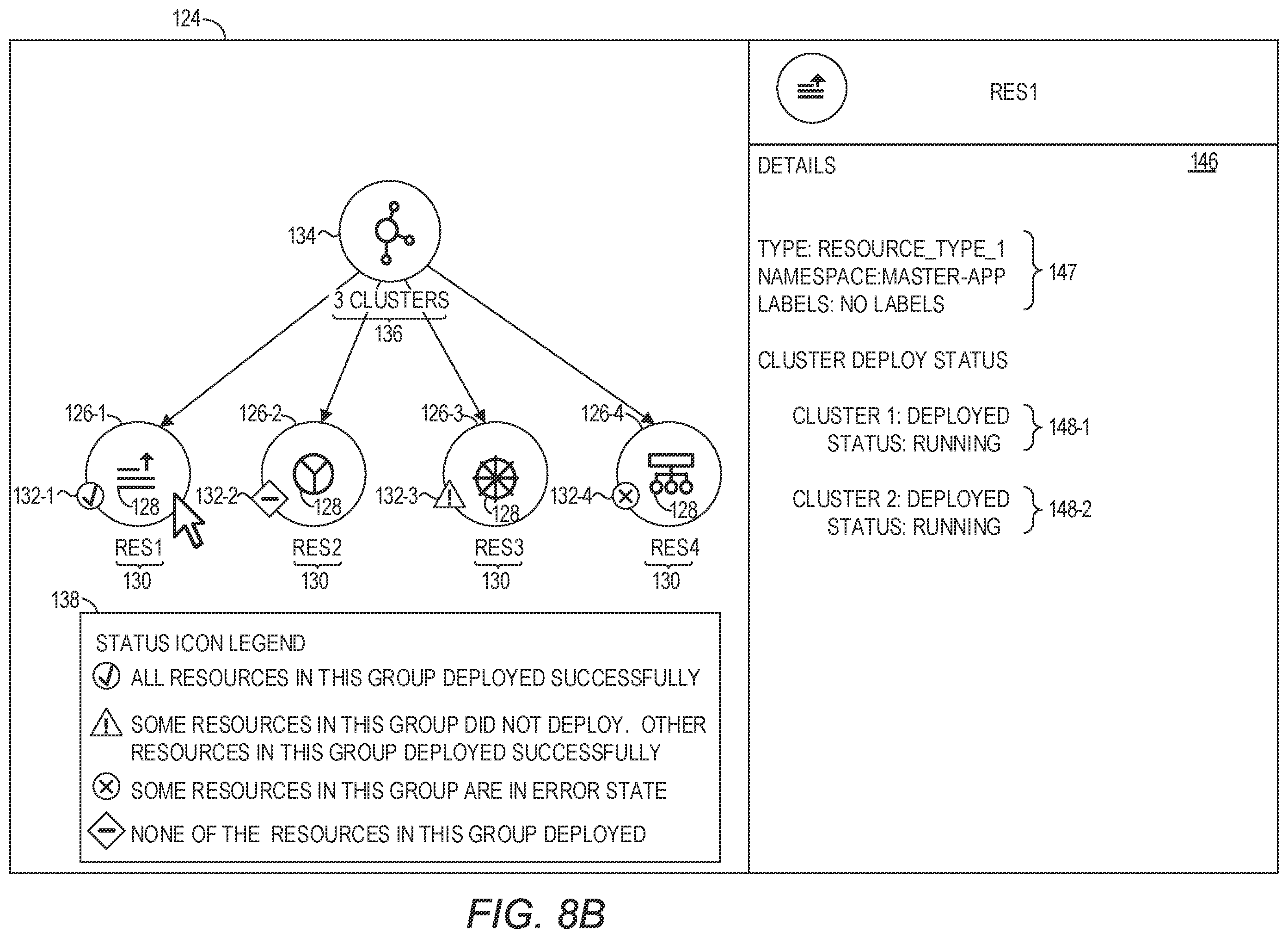 Patent US12112187 Figure 12 – Scalable visualization of a containerized application in a multiple-cluster environment