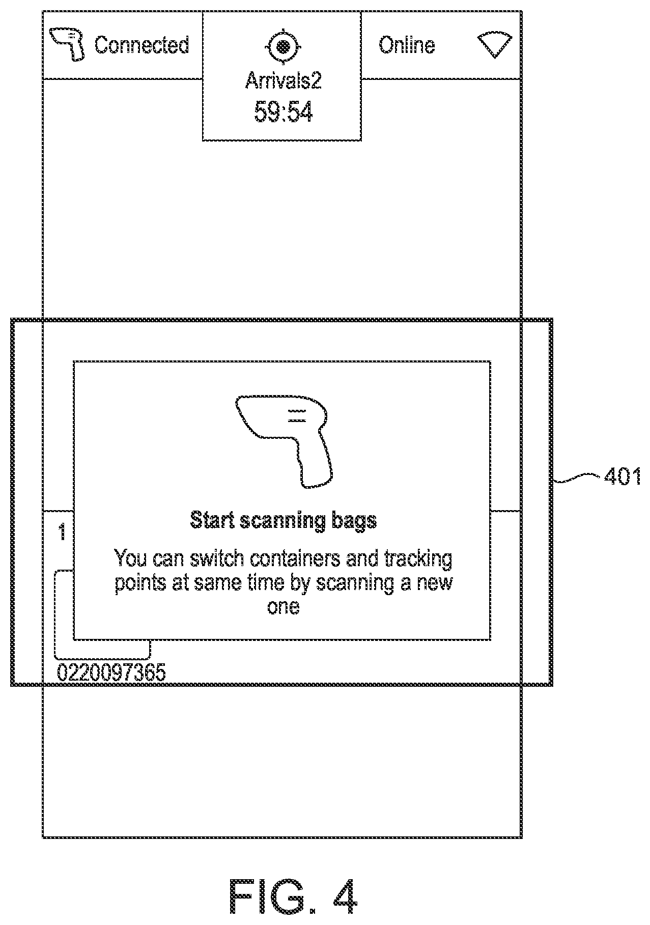 Patent US12112228 Figure 4 – Article handling system and method