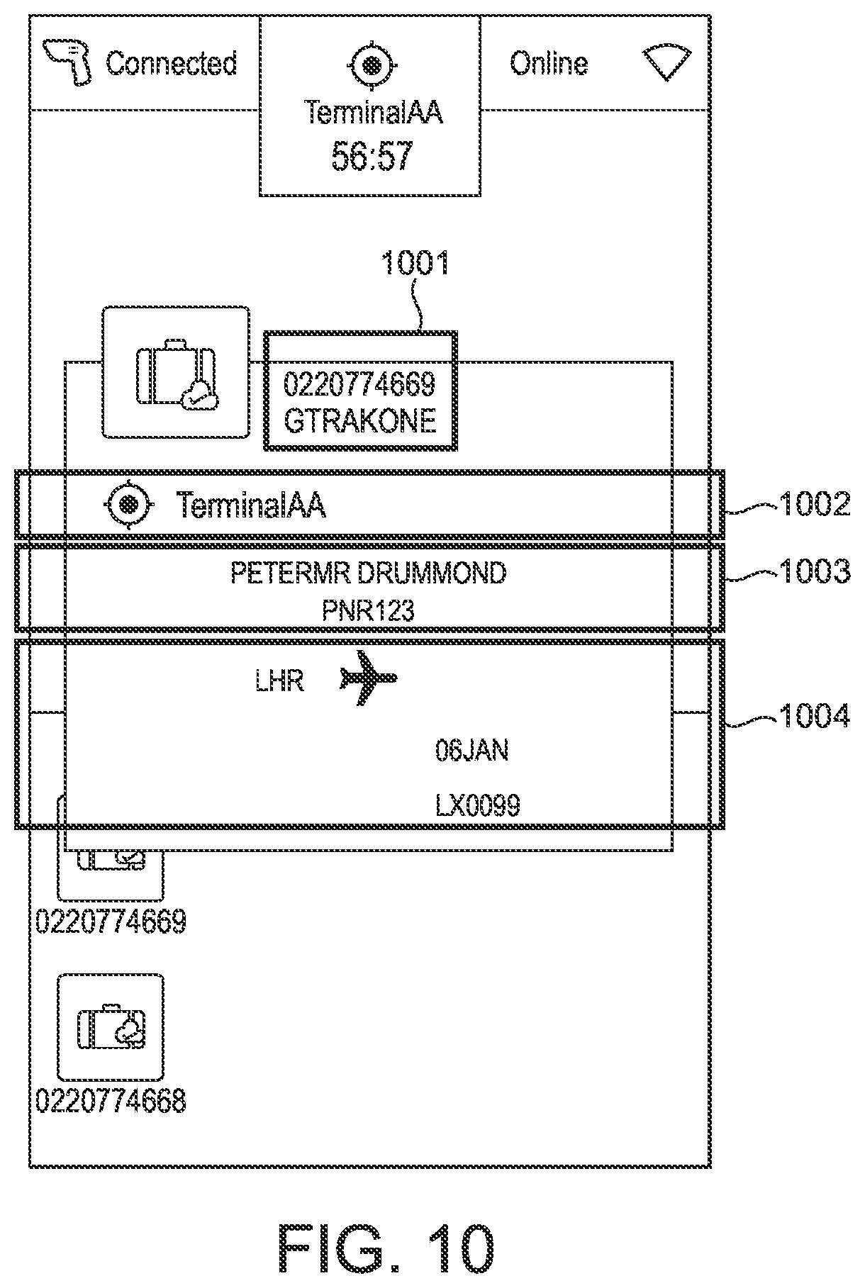 Patent US12112228 Figure 10 – Article handling system and method