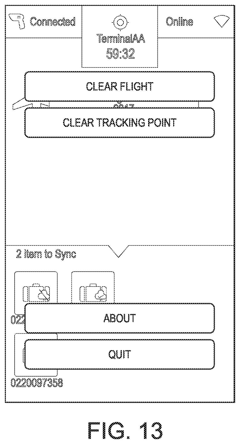 Patent US12112228 Figure 13 – Article handling system and method