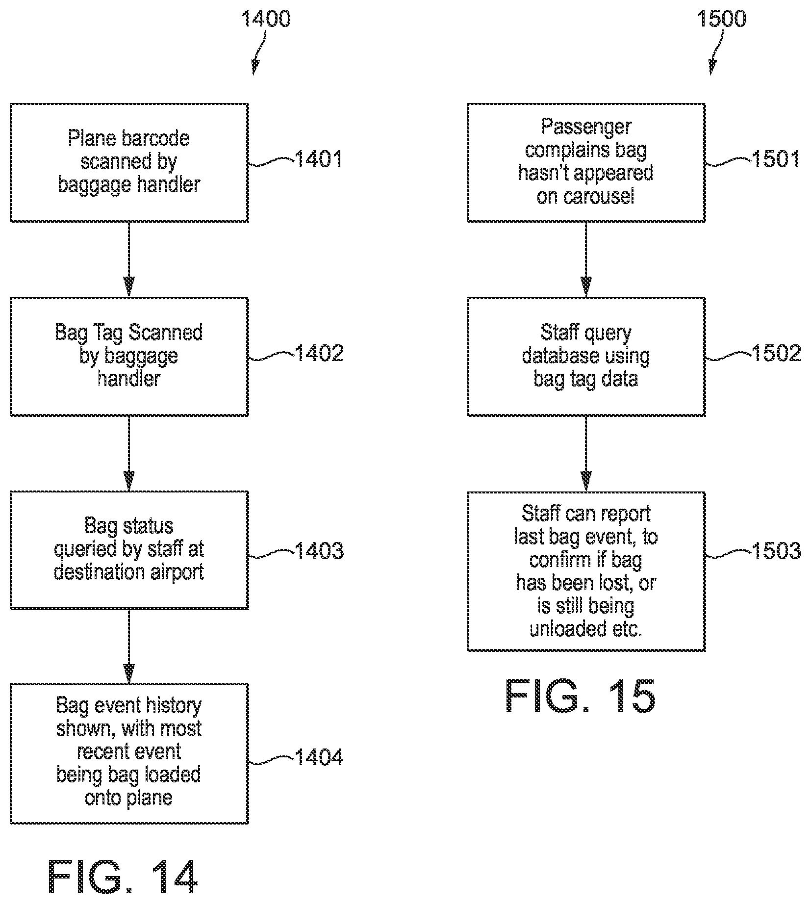 Patent US12112228 Figure 14 – Article handling system and method