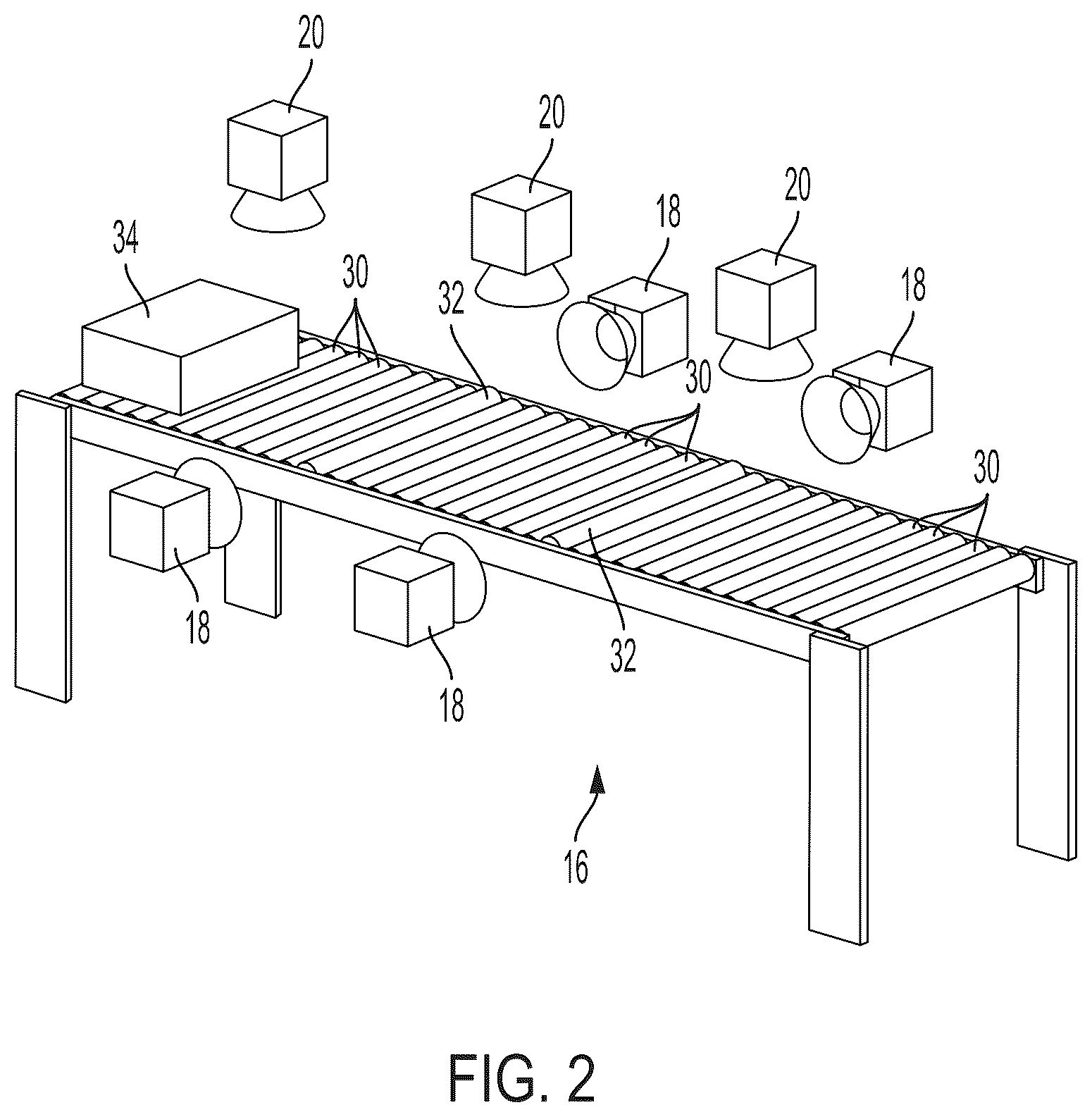 Patent US12112229 Figure 2 – Systems and methods for distributing induction of objects to a plurality of object processing systems