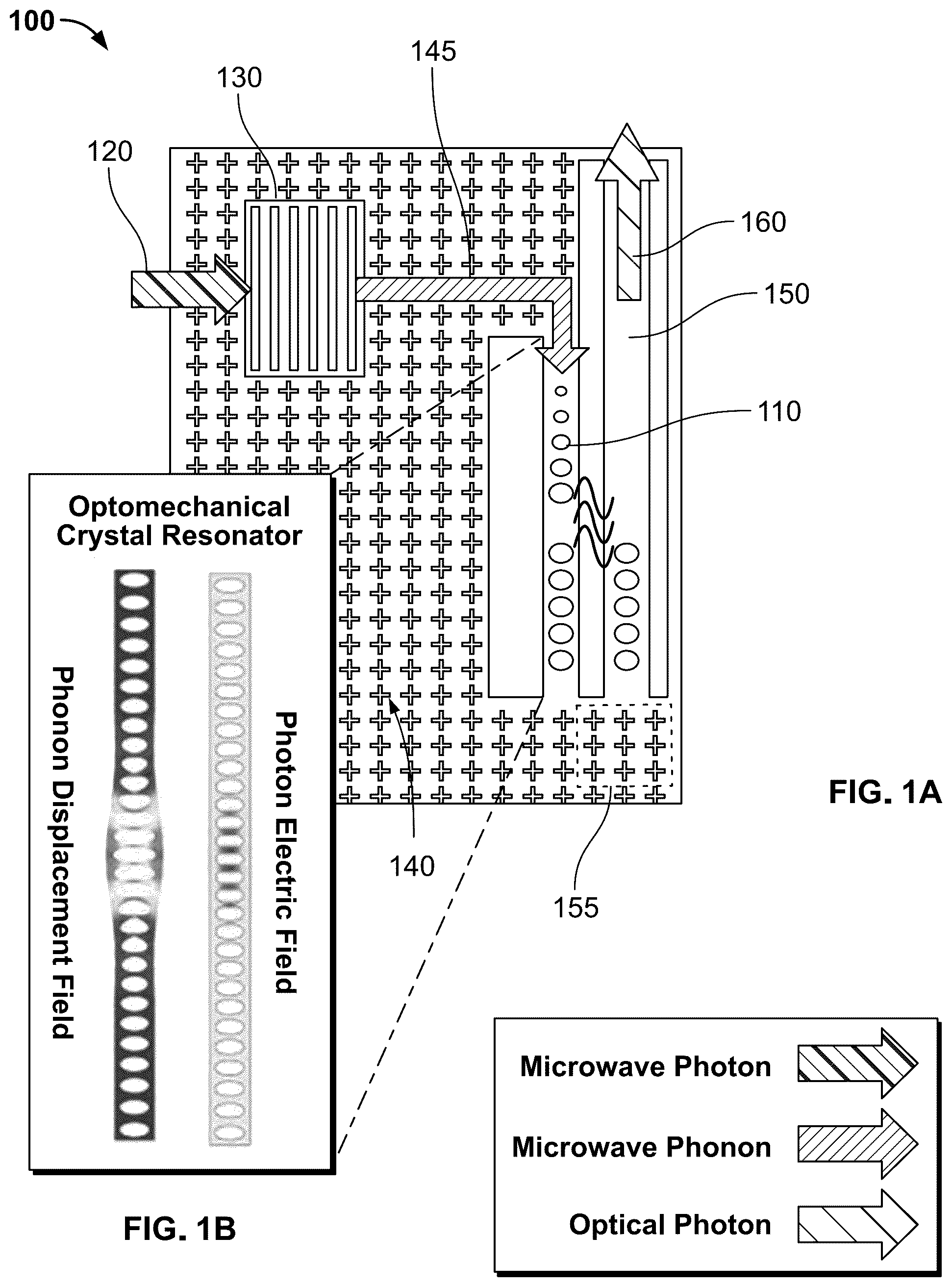 Patent US12112236 Figure 1 – Reconfigurable phononic devices for classical and quantum processing systems