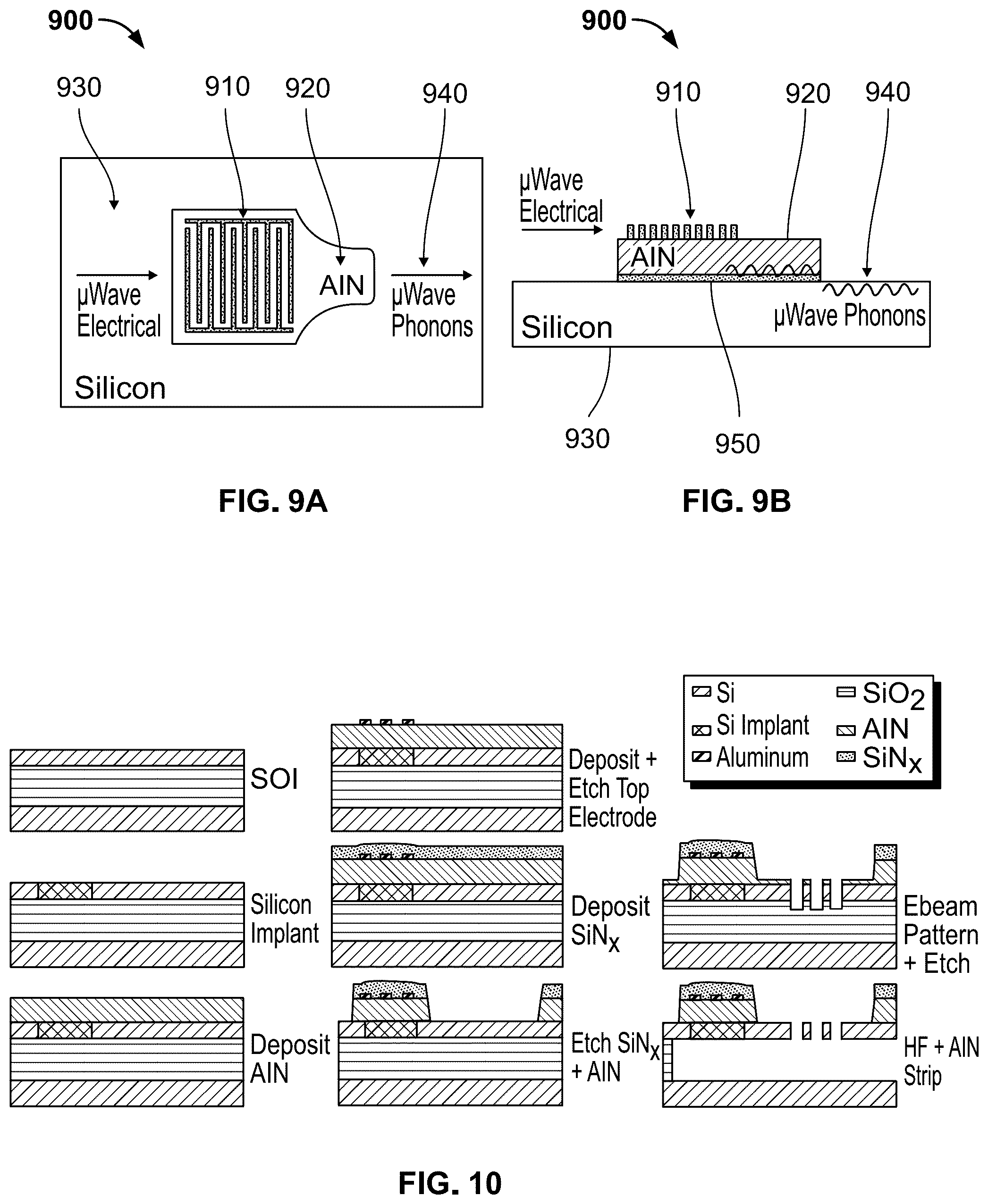 Patent US12112236 Figure 6 – Reconfigurable phononic devices for classical and quantum processing systems