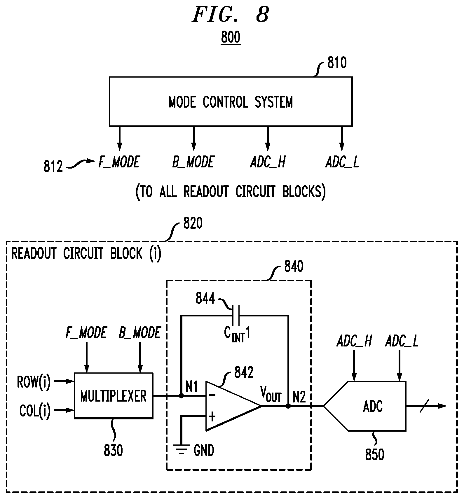 Patent US12112264 Figure 10 – Dynamic configuration of readout circuitry for different operations in analog resistive crossbar array