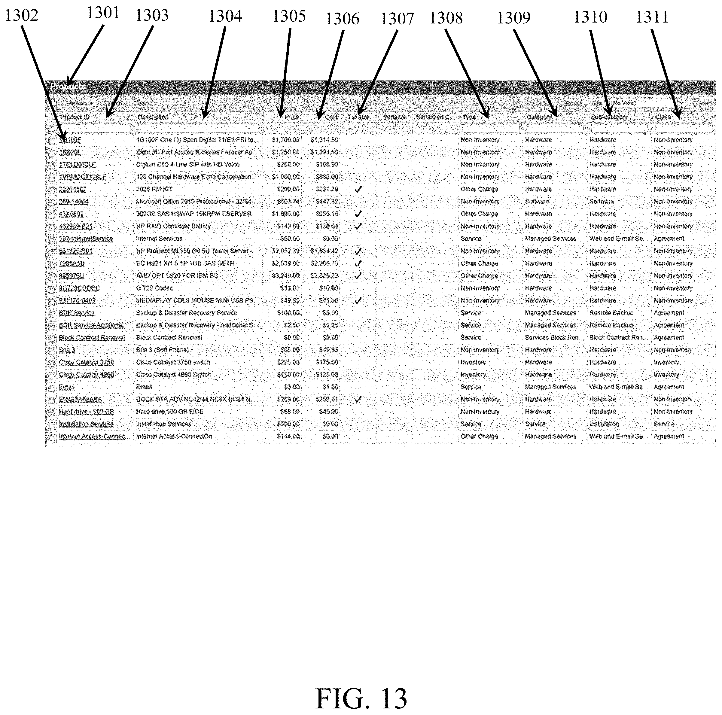 Patent US12112286 Figure 17 – Systems and methods for interfacing between a sales management system and a project planning system
