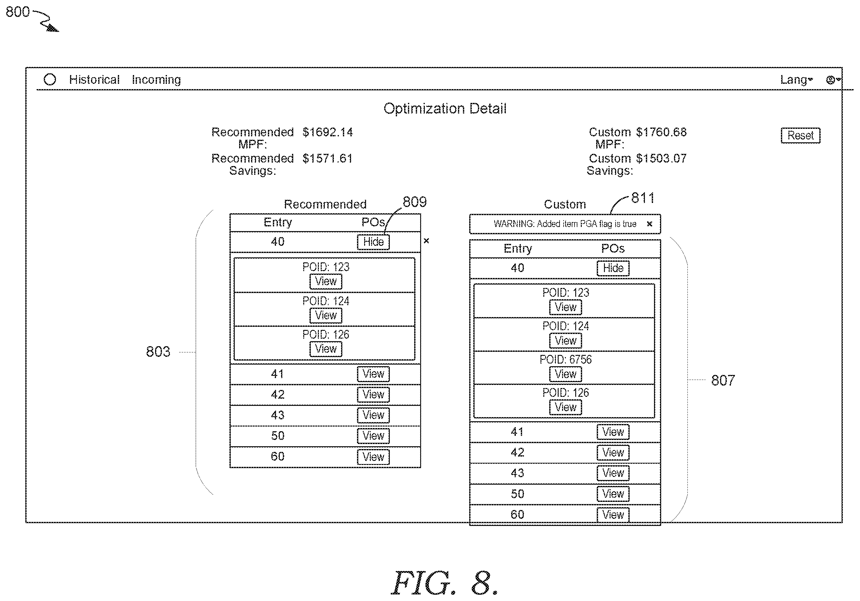 Patent US12112294 Figure 8 – Multi-phase consolidation optimization tool