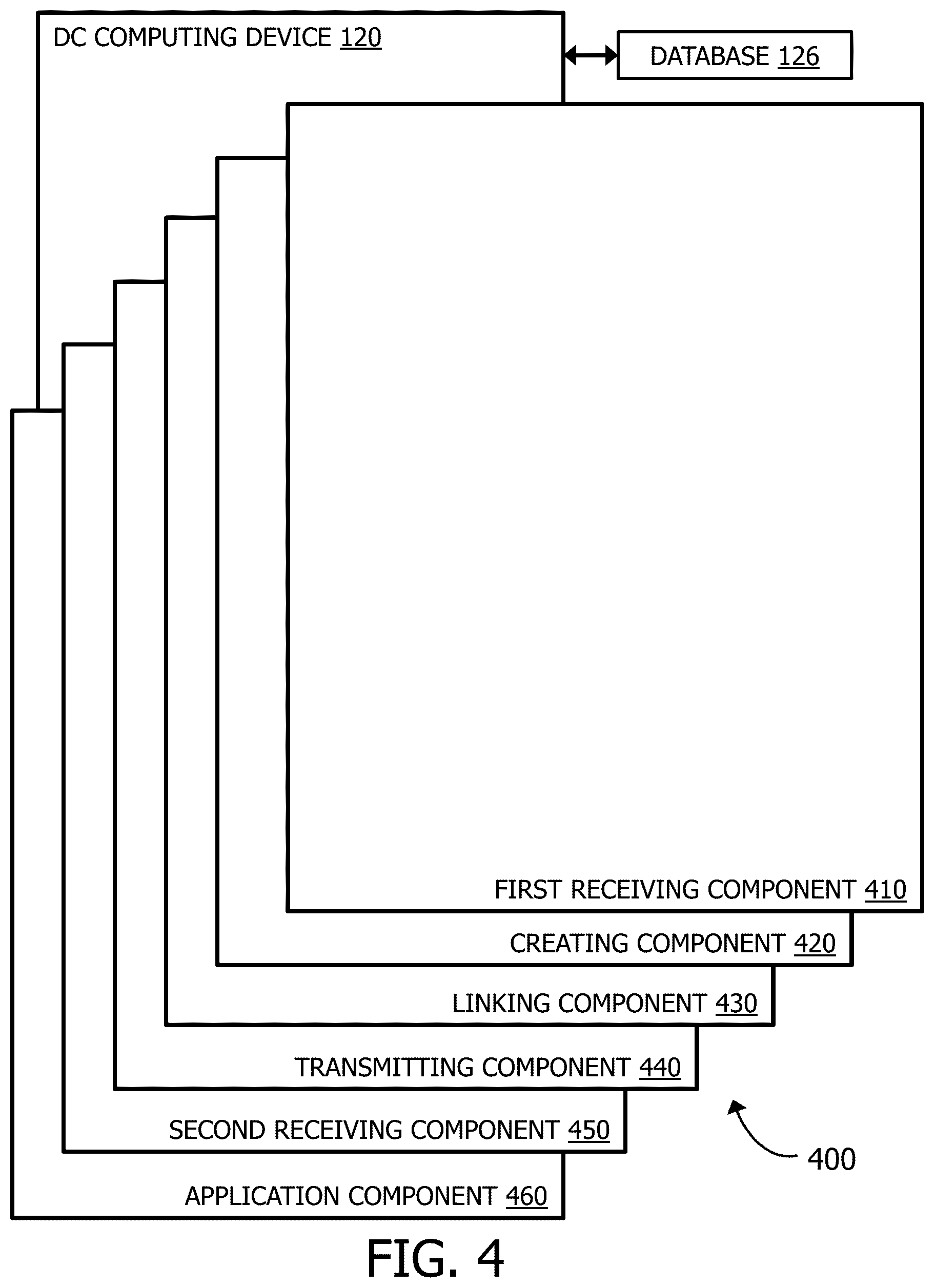 Patent US12112308 Figure 4 – Systems and methods for generating a shared payment via voice-activated computing devices