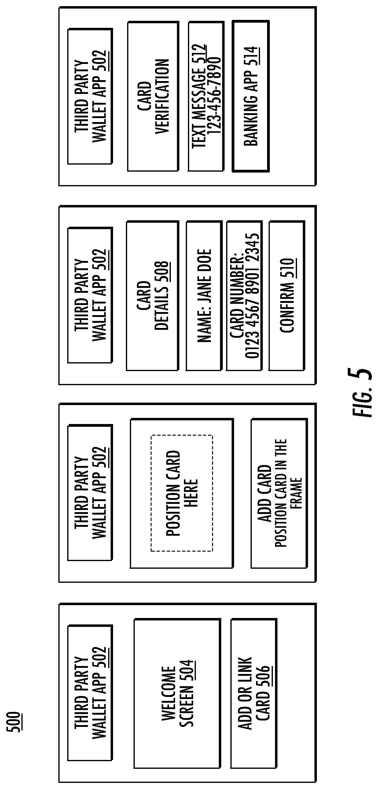 Patent US12112310 Figure 7 – Authentication for third party digital wallet provisioning