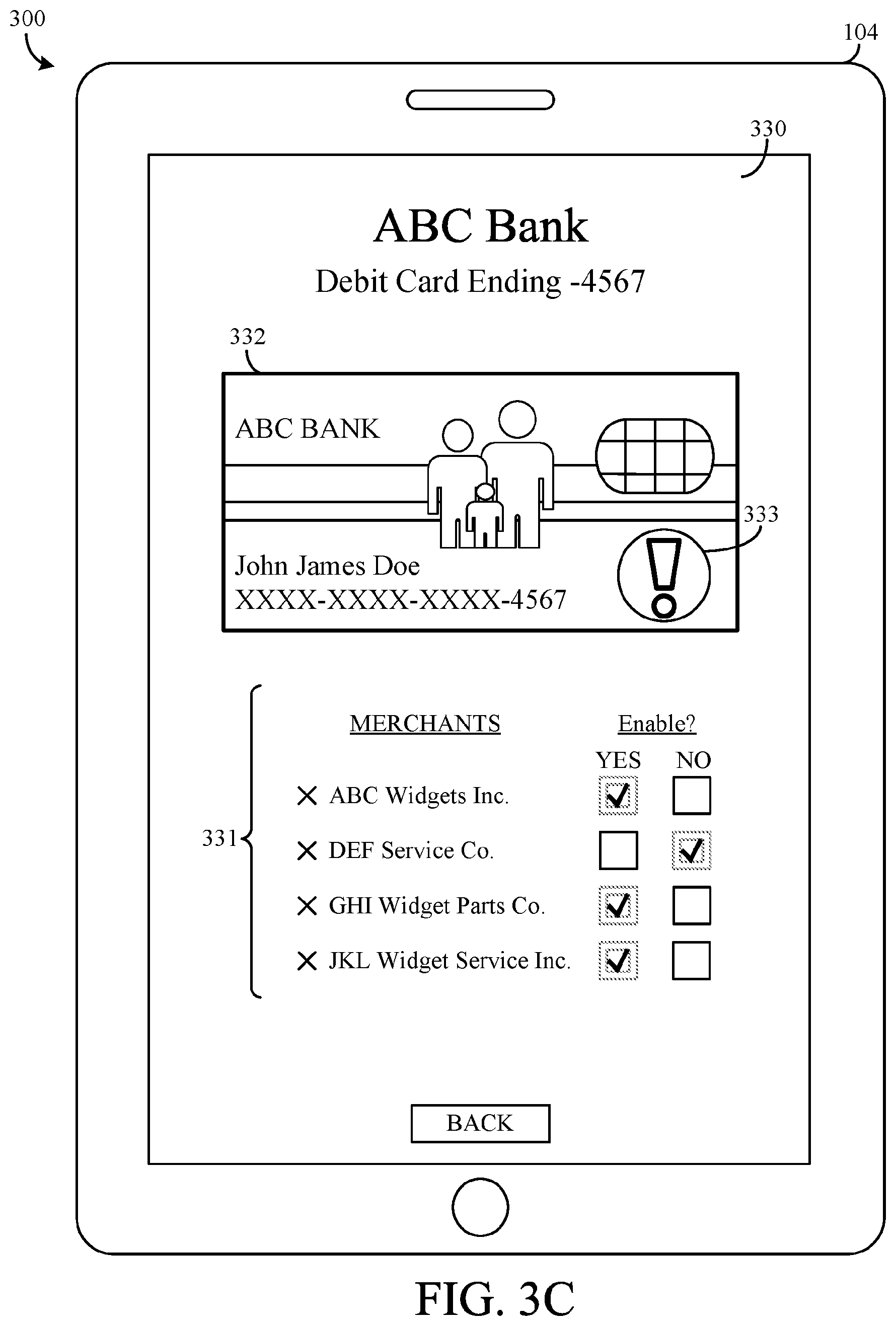 Patent US12112313 Figure 5 – Connected payment card systems and methods