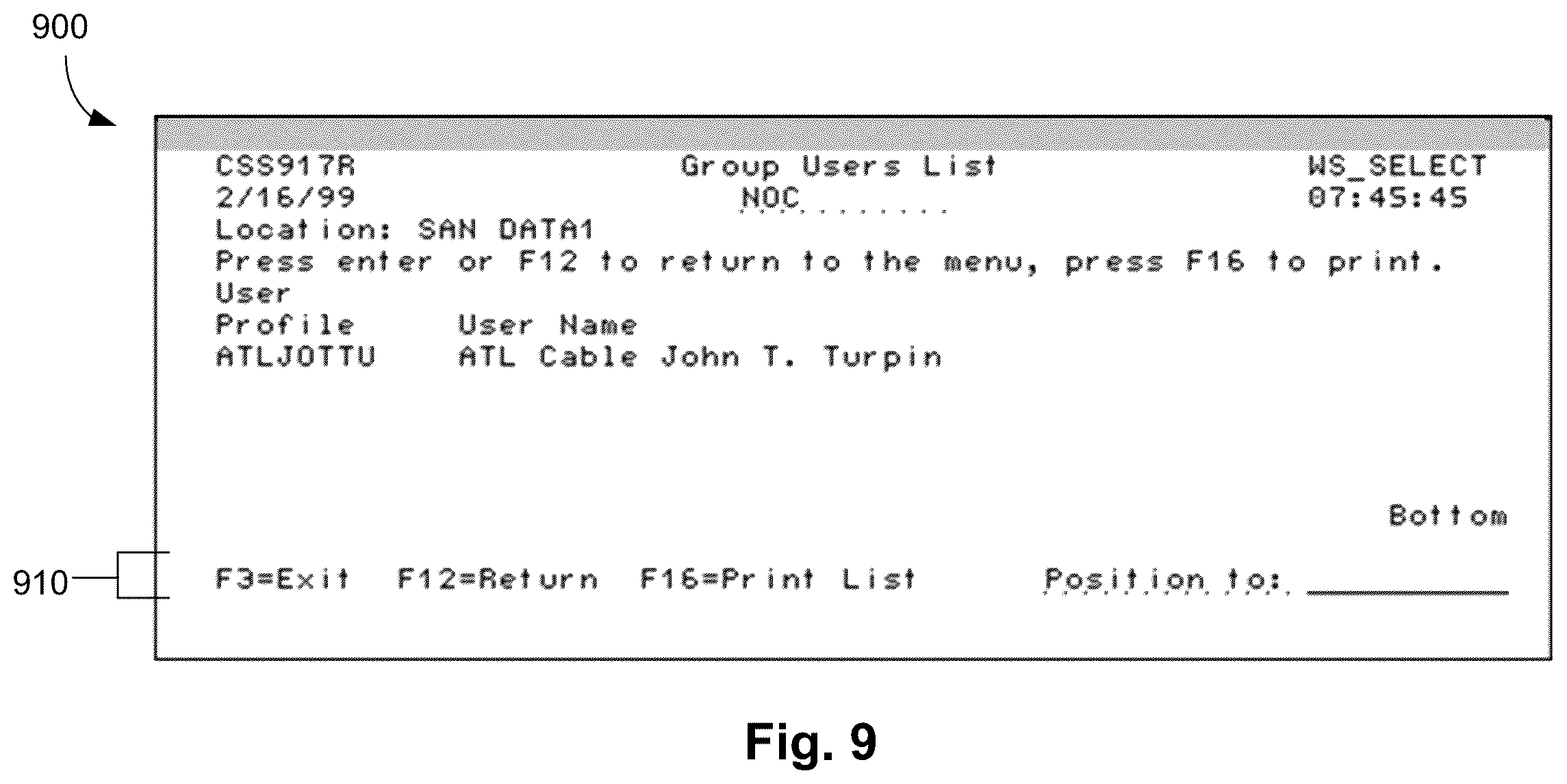 Patent US12112323 Figure 9 – Security system and method that allows users to securely setup and maintain system security for all business systems