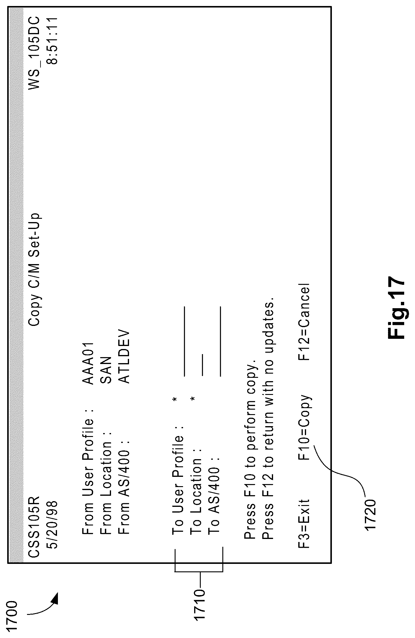 Patent US12112323 Figure 17 – Security system and method that allows users to securely setup and maintain system security for all business systems