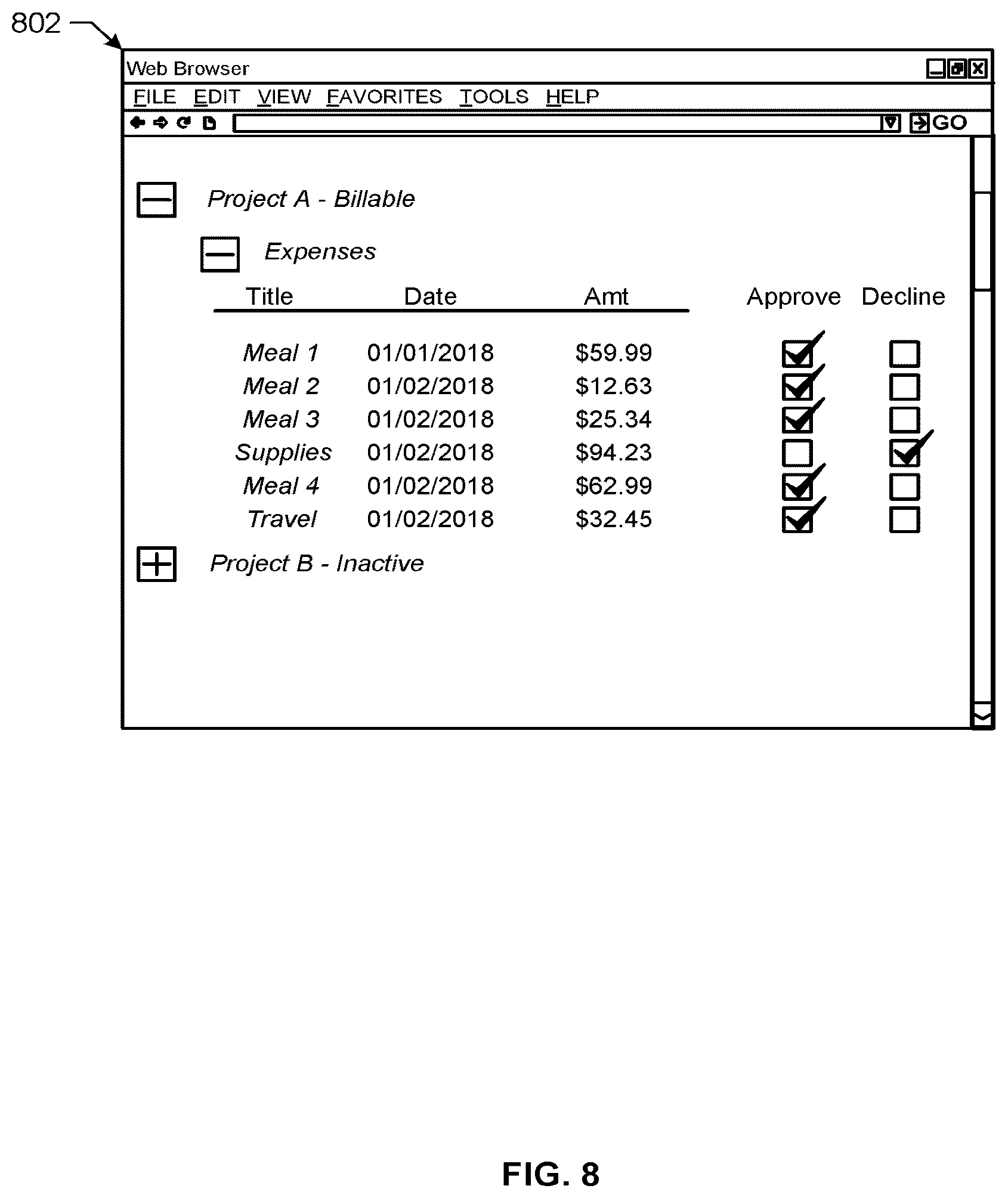 Patent US12112334 Figure 8 – Secondary account management platform