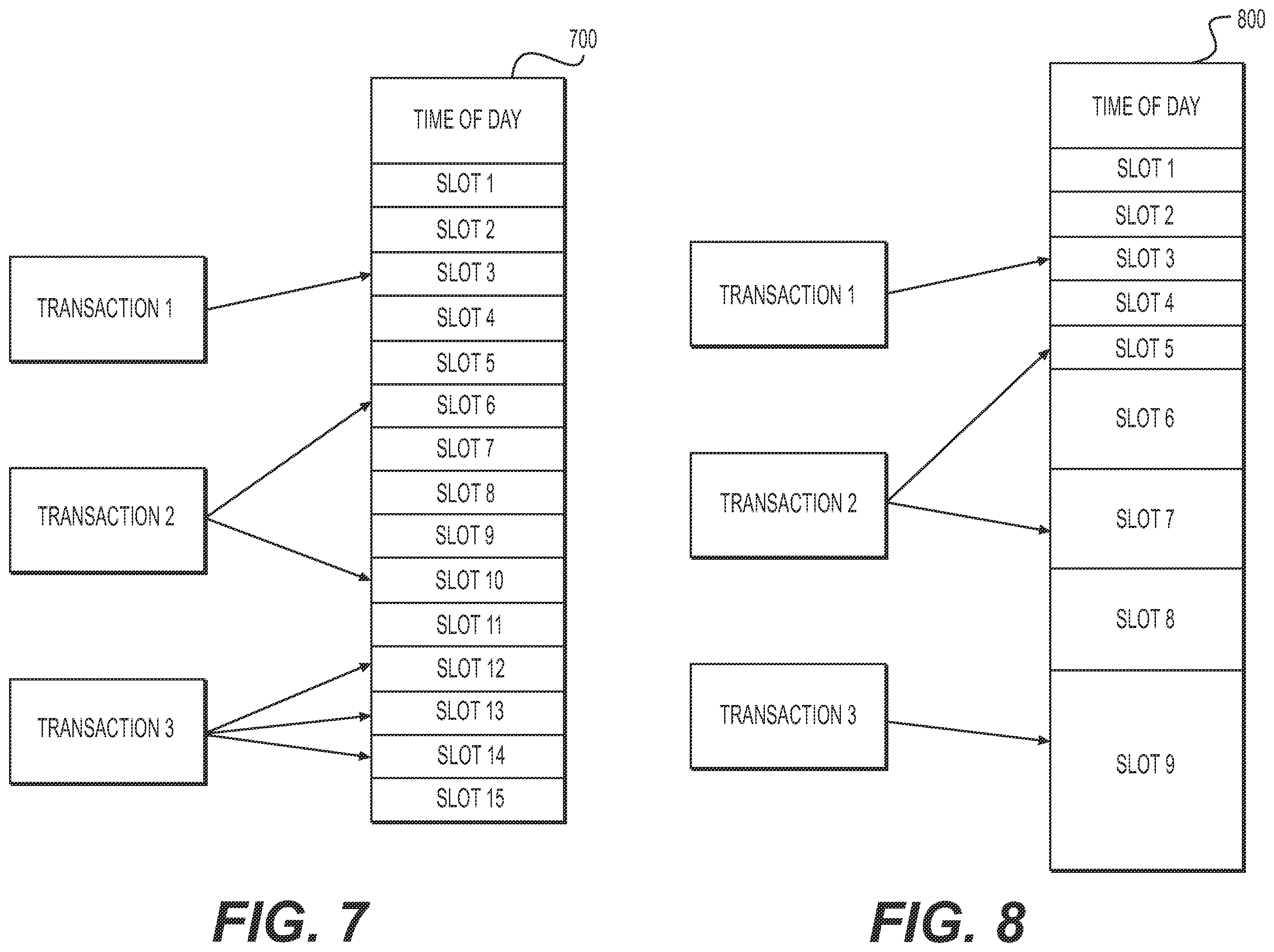Patent US12112335 Figure 7 – Systems and methods for electronic scheduling of payment transaction submissions over electronic networks