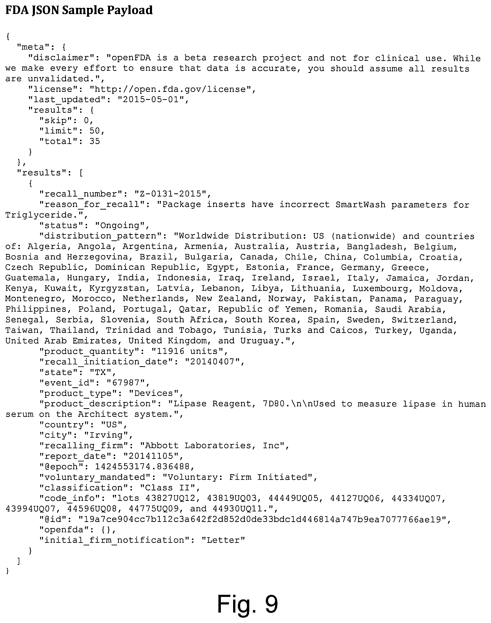 Patent US12112337 Figure 11 – Systems and methods for automatically determining recalled products from unstructured recall data
