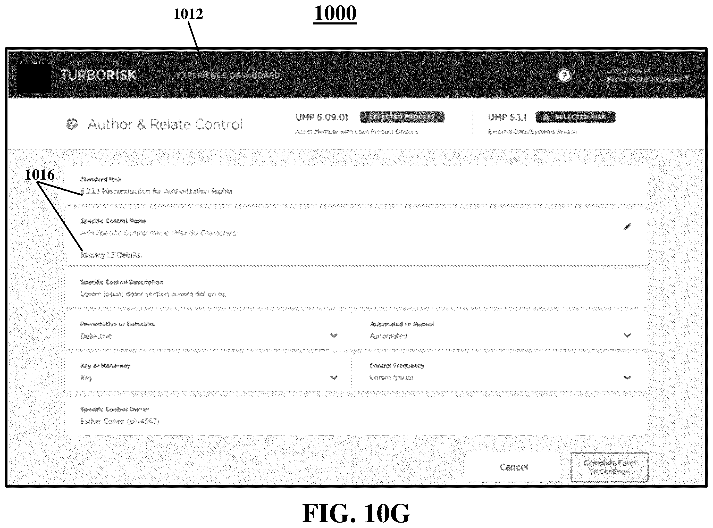 Patent US12112339 Figure 16 – Software-based compliance evaluation tool