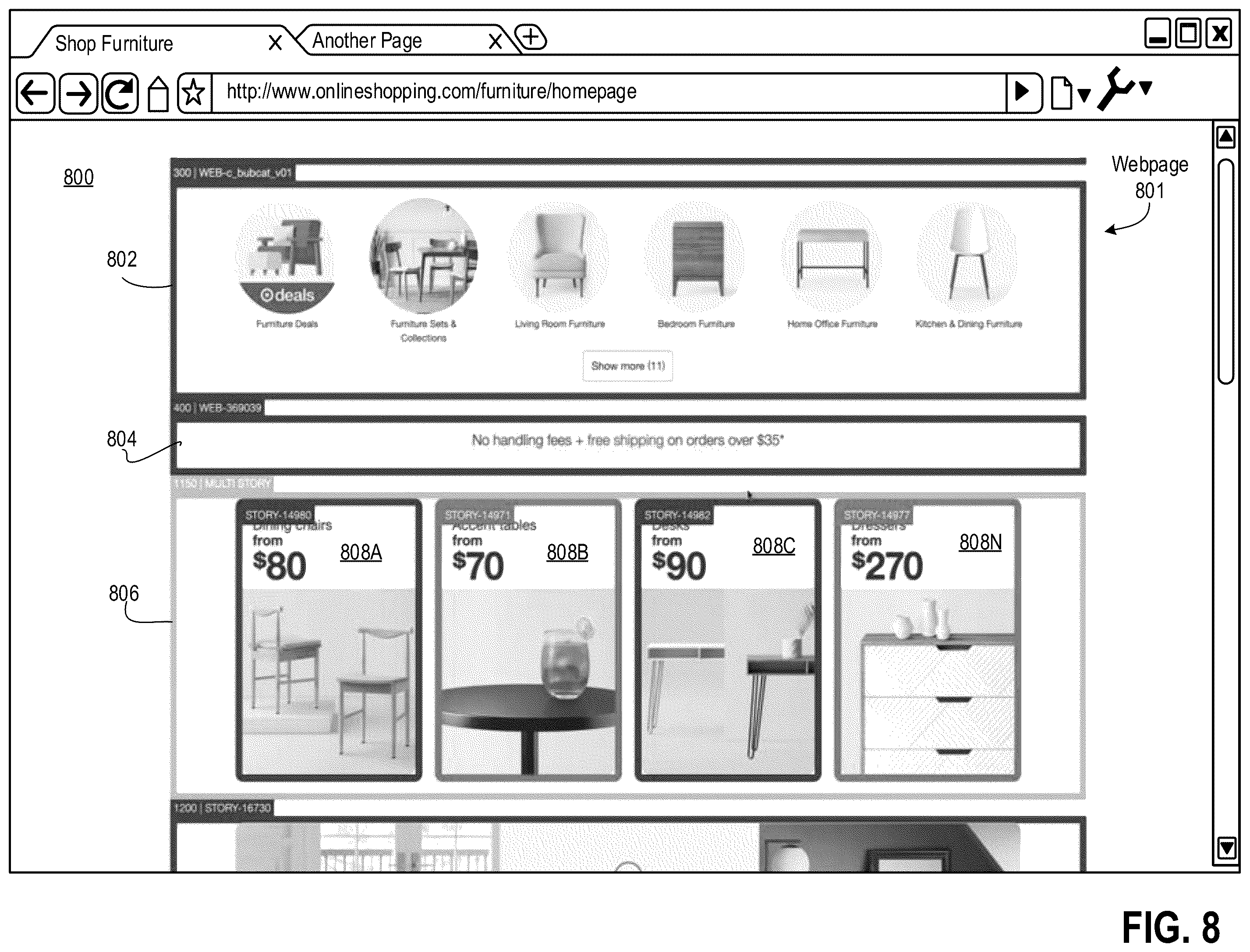 Patent US12112355 Figure 18 – Dynamically generating and serving content across different platforms