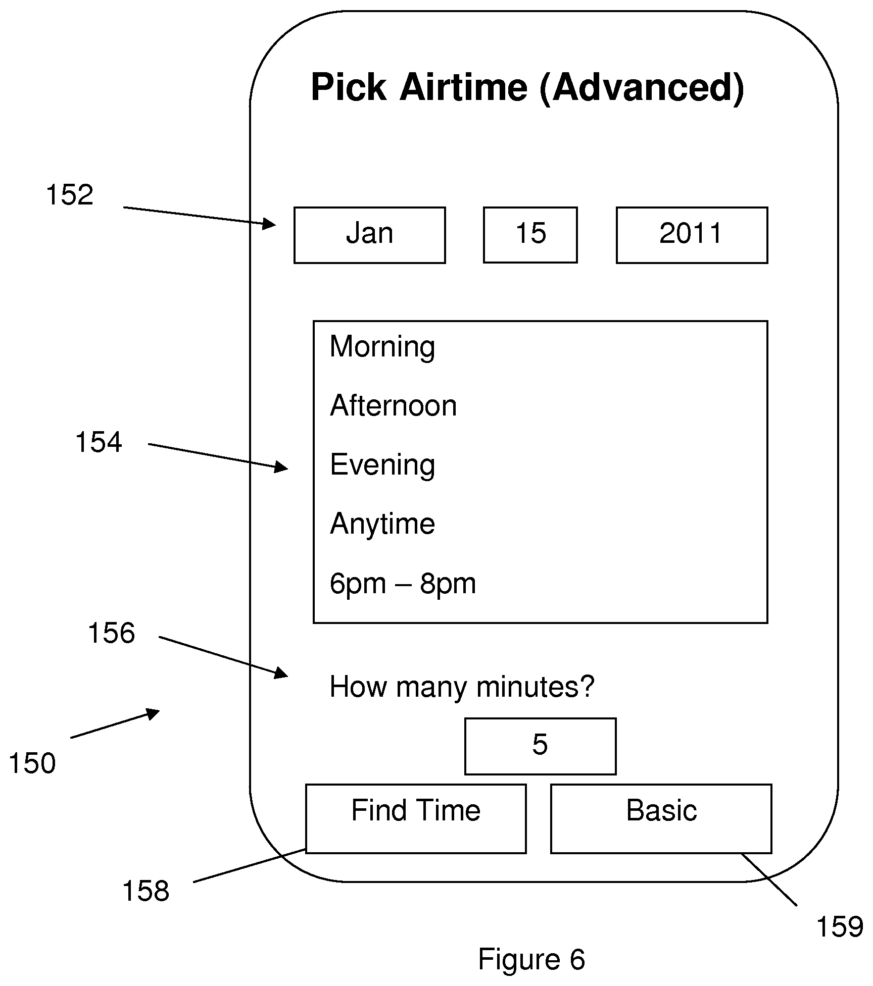 Patent US12112357 Figure 6 – Mobile device streaming media application