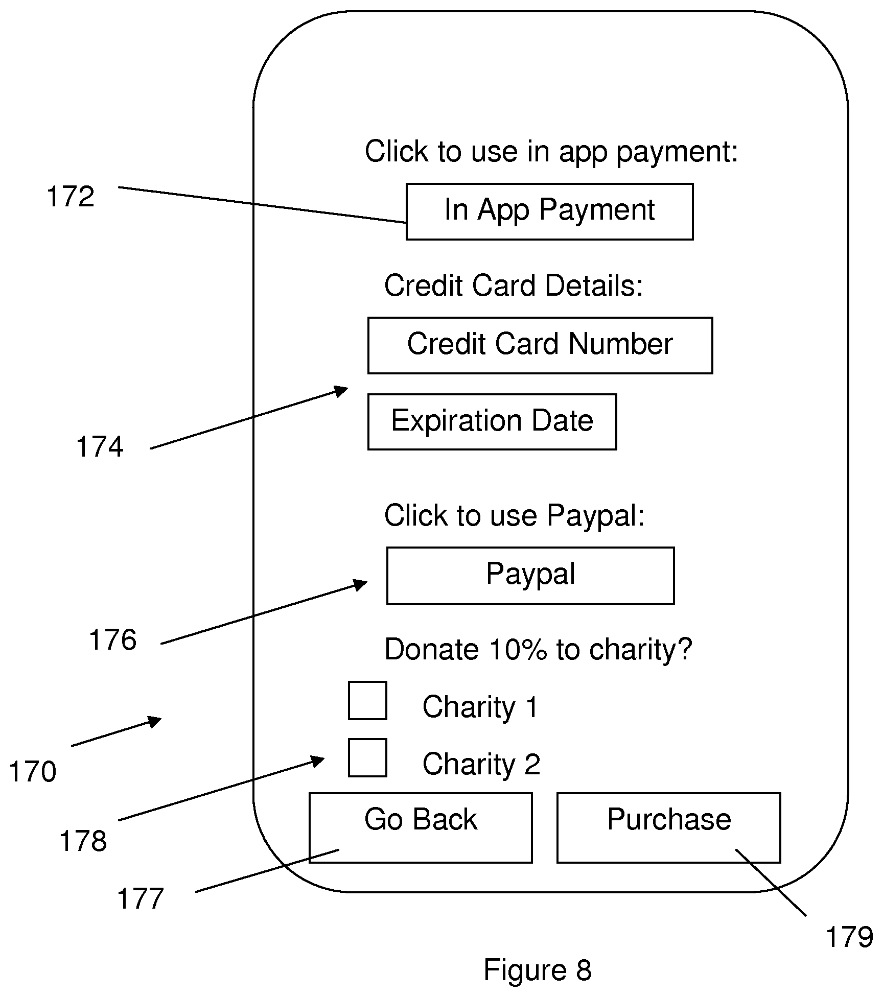 Patent US12112357 Figure 8 – Mobile device streaming media application