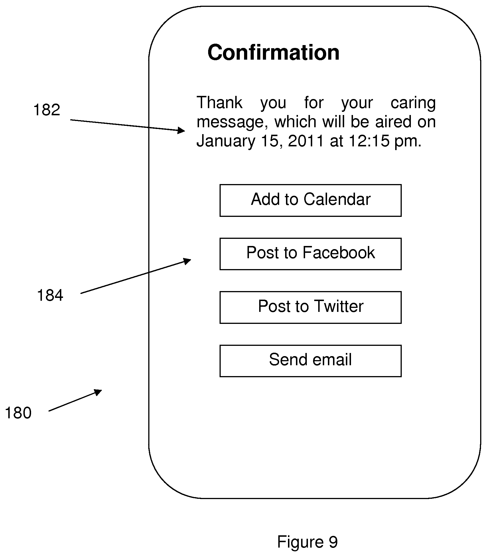 Patent US12112357 Figure 9 – Mobile device streaming media application