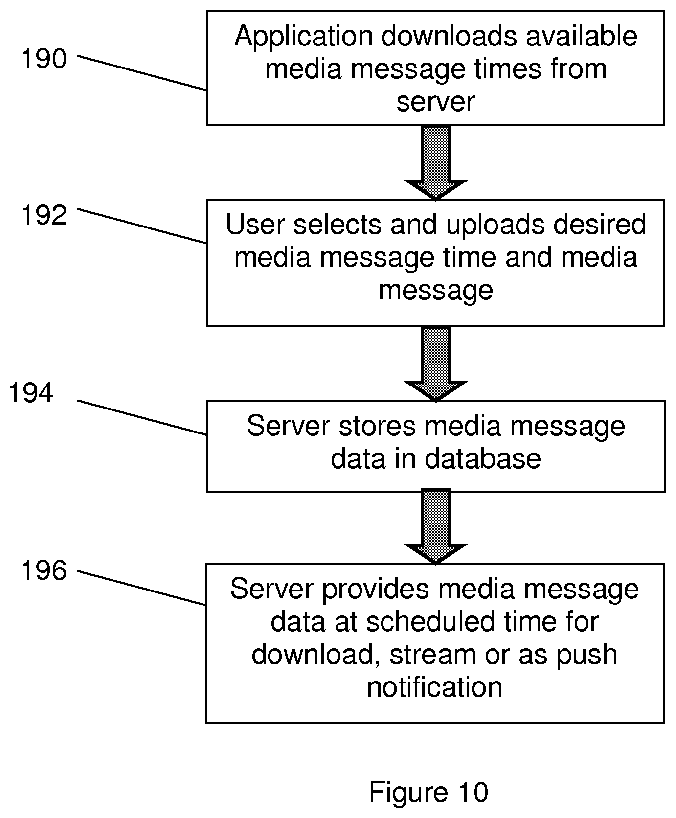 Patent US12112357 Figure 10 – Mobile device streaming media application