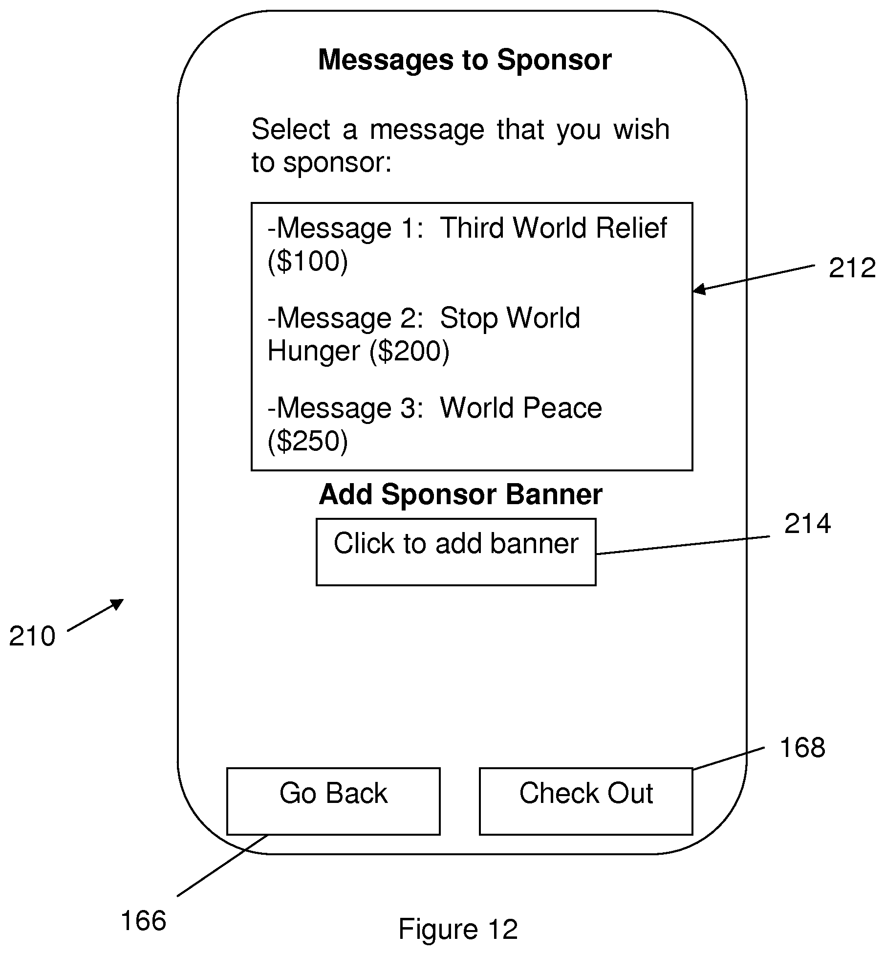 Patent US12112357 Figure 12 – Mobile device streaming media application