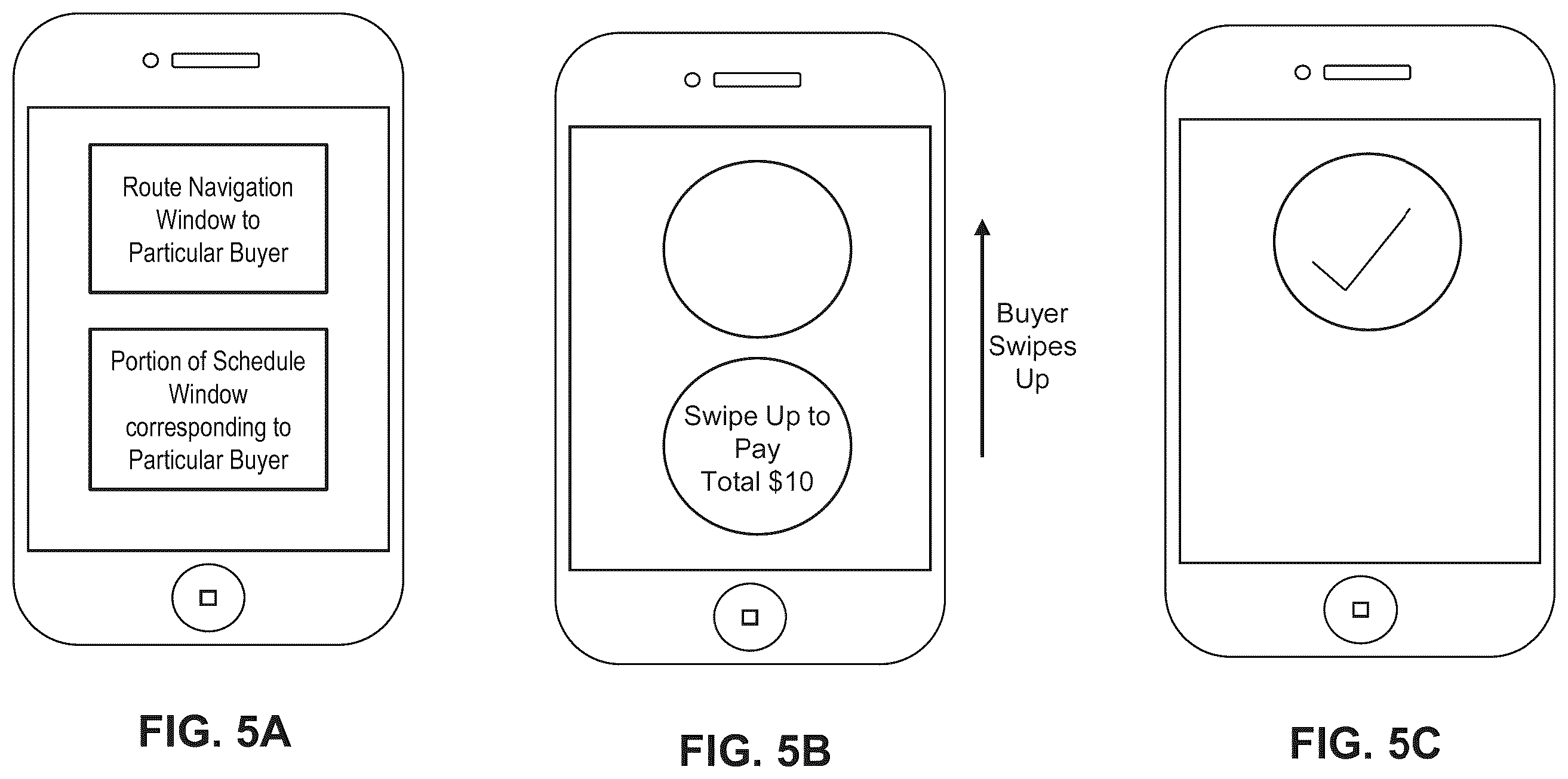 Patent US12112359 Figure 5 – Method and system for facilitating invoice data, payment credit transfers, real-time package tracking, and account-to-account payment on delivery