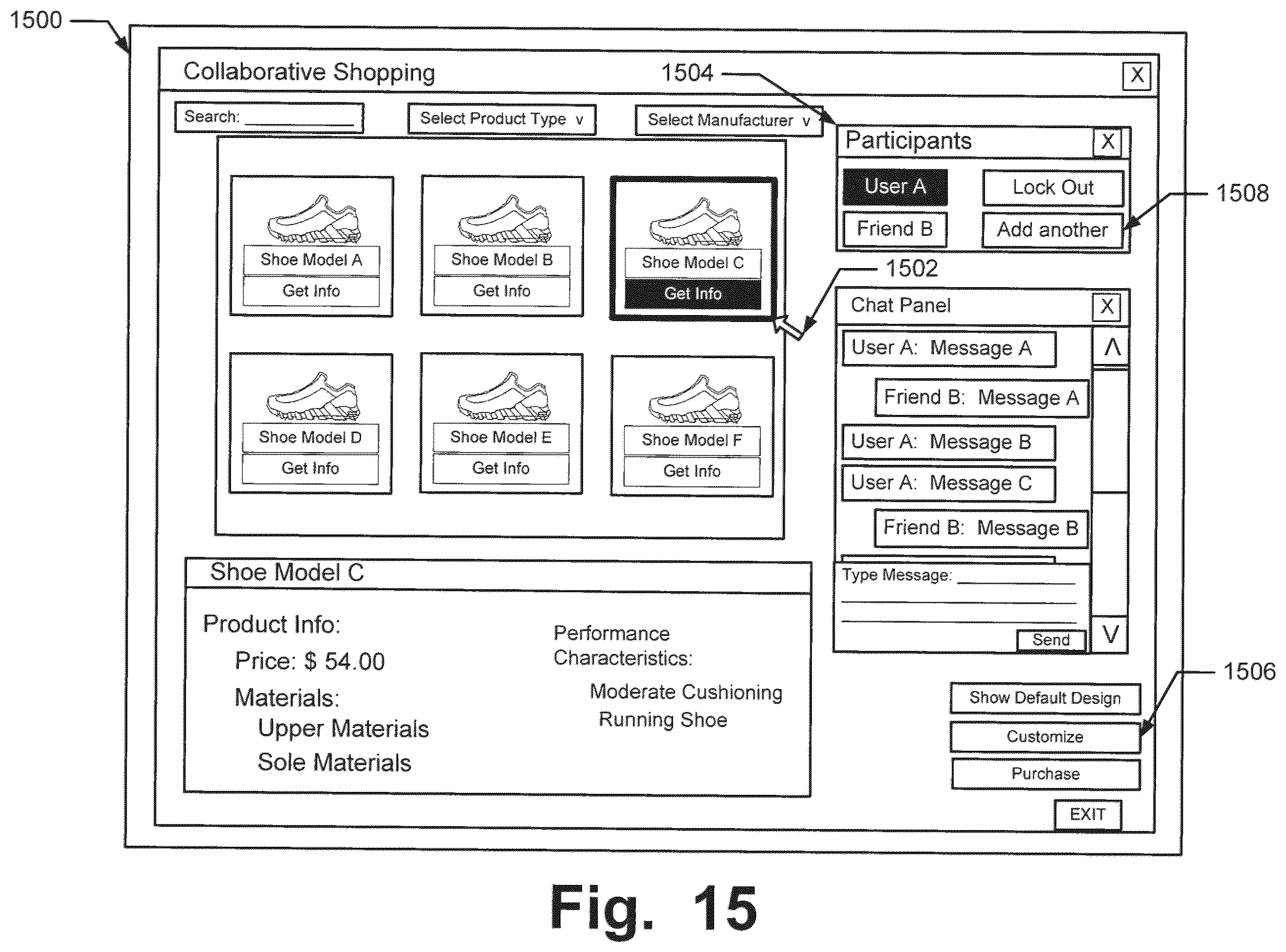 Patent US12112362 Figure 15 – Collaborative activities in on-line commerce
