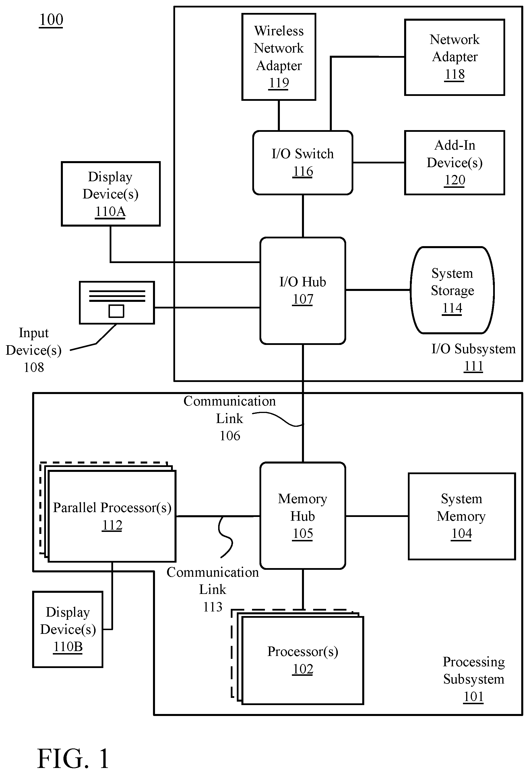 Patent US12112397 — Programmable coarse grained and sparse matrix compute hardware with advanced scheduling — Figure 1