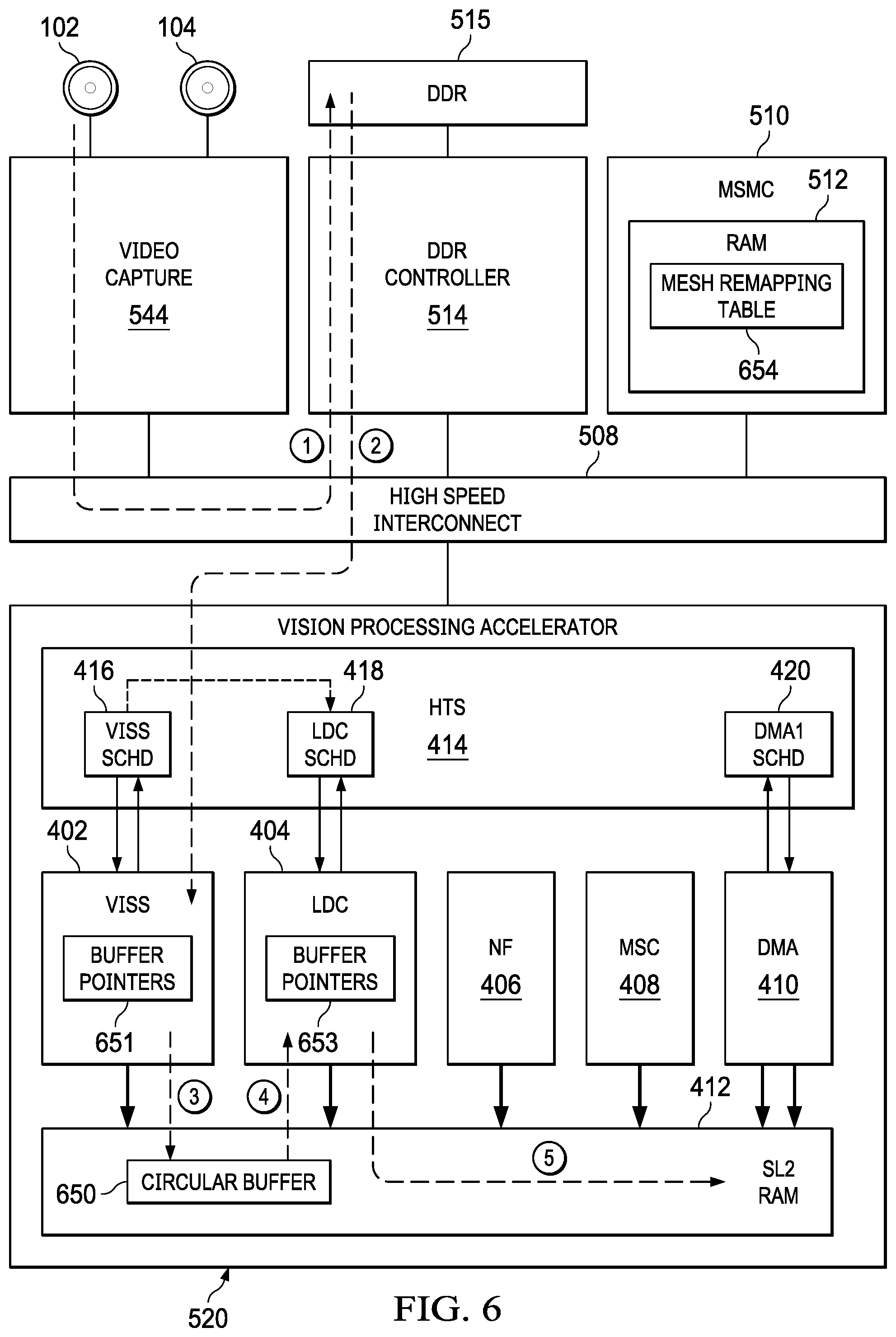 Patent US12112399 Figure 5 – Low latency streaming remapping engine