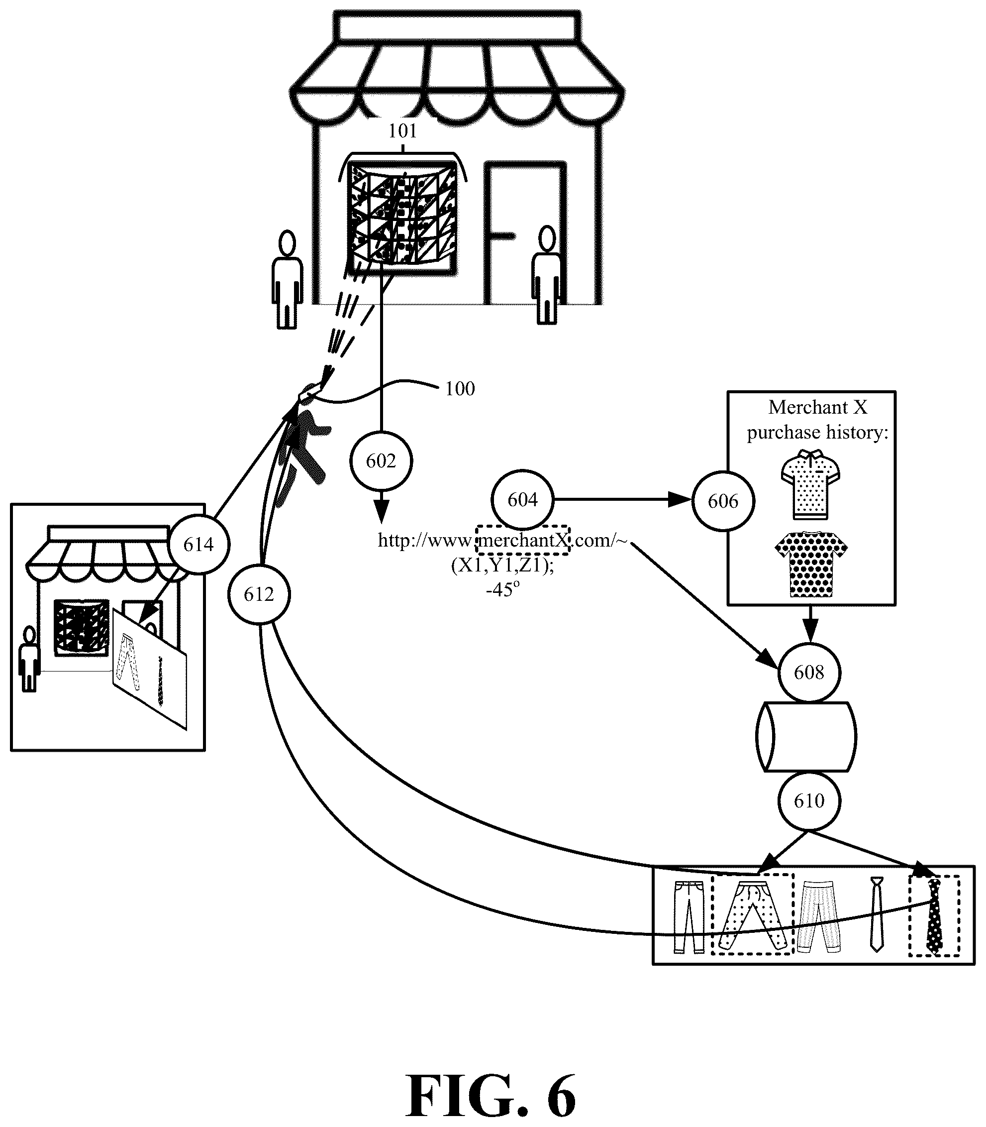 Patent US12112404 Figure 6 – Systems and methods for generating customized enhanced reality experiences based on multi-angle fiducial markers