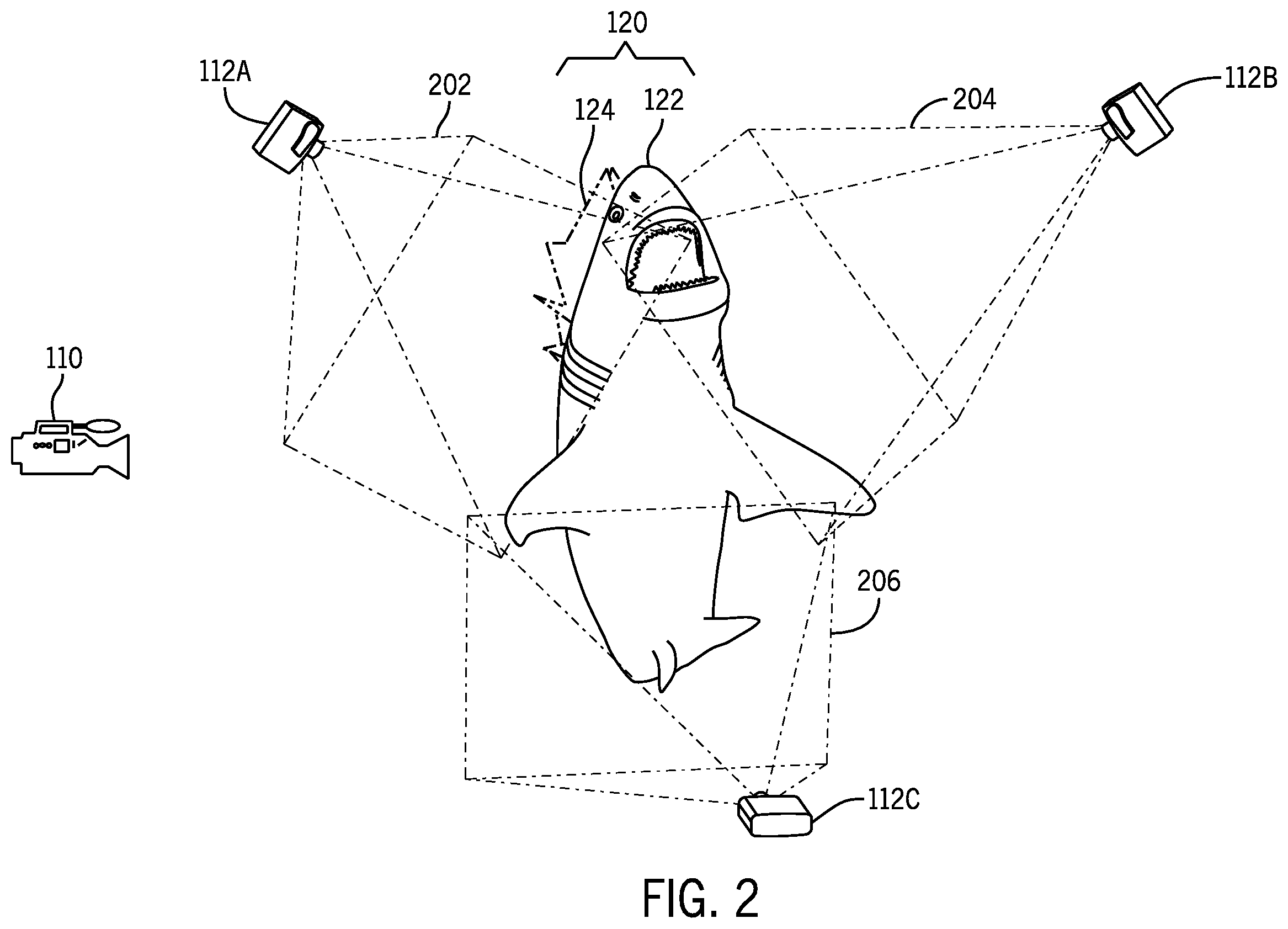Patent US12112415 Figure 2 – Systems and methods for animated figure display