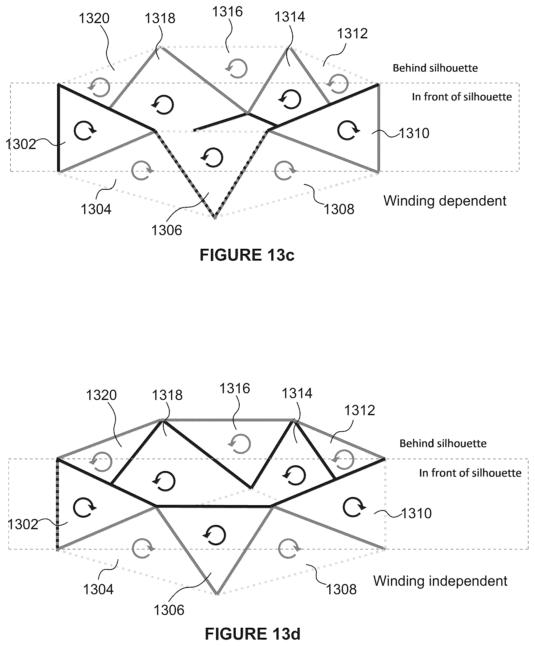 Patent US12112421 Figure 11 – Intersection testing in a ray tracing system using convex polygon edge signed parameters