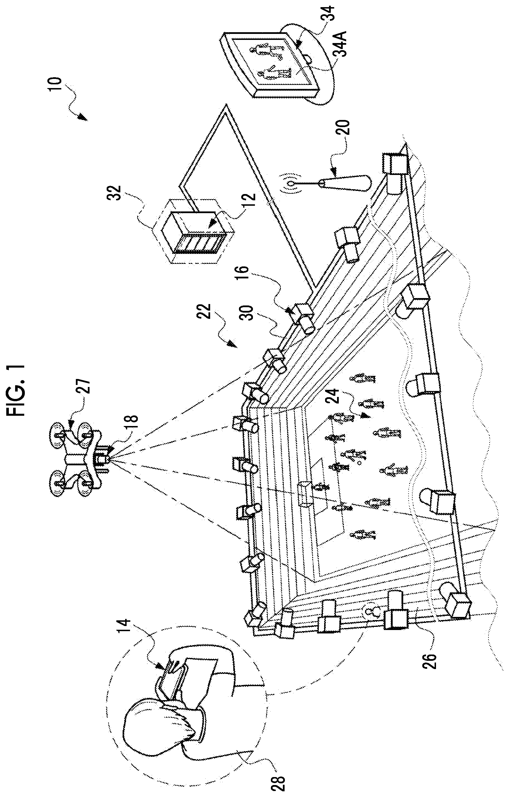 Patent US12112425 Figure 1 – Information processing apparatus, method of operating information processing apparatus, and program for generating virtual viewpoint image